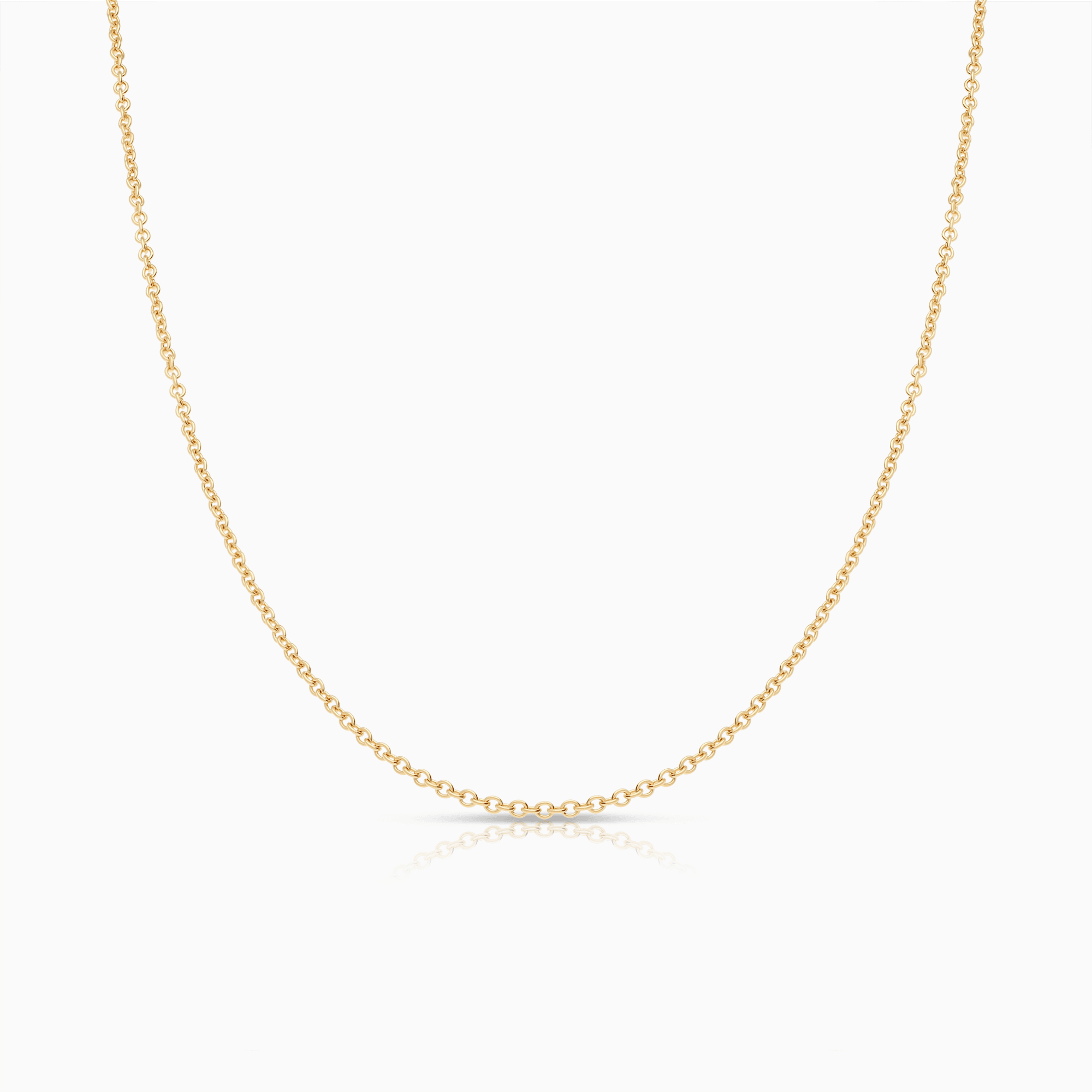 Cable chain 39cm 18K gold