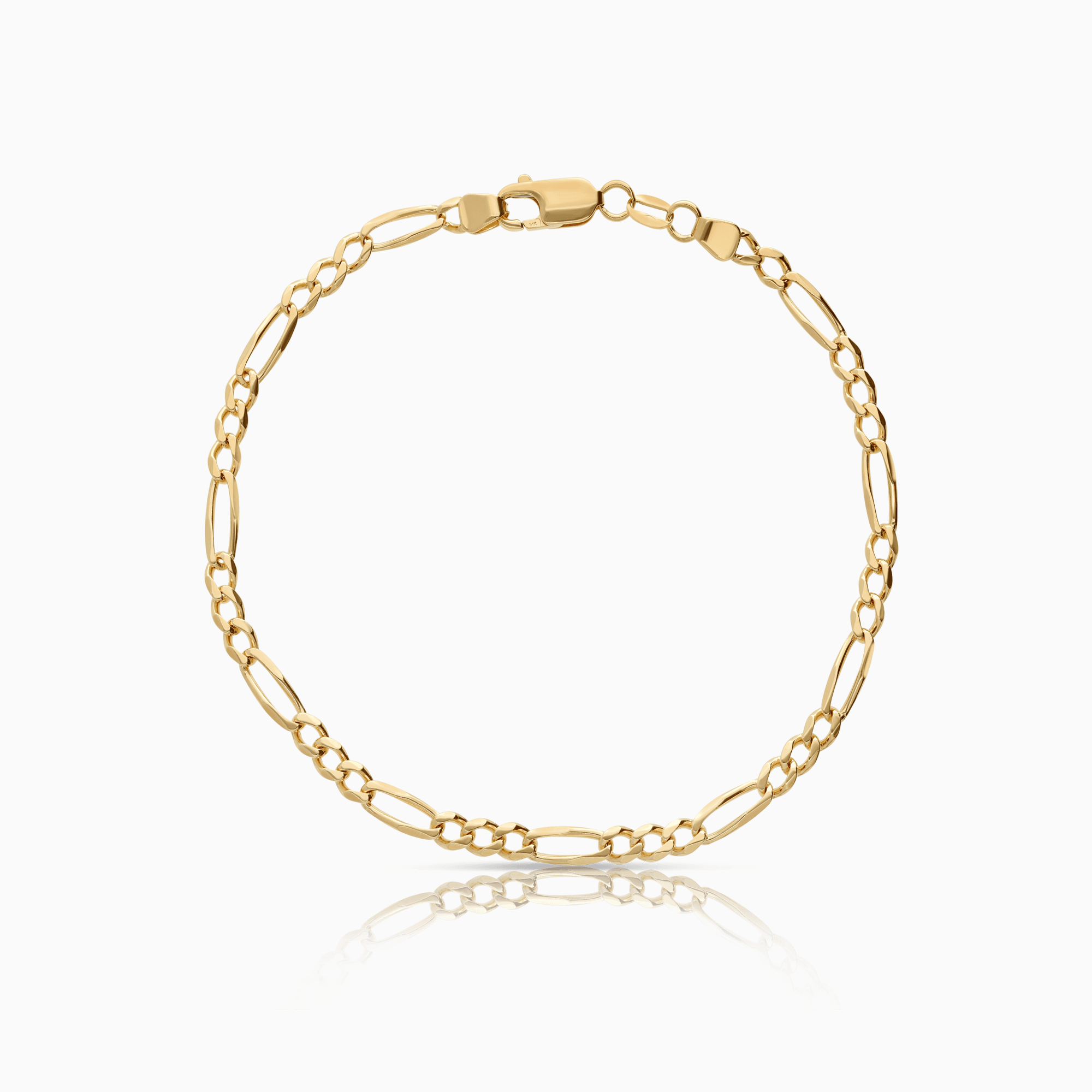 Figaro bracelet 4.86g 14K gold