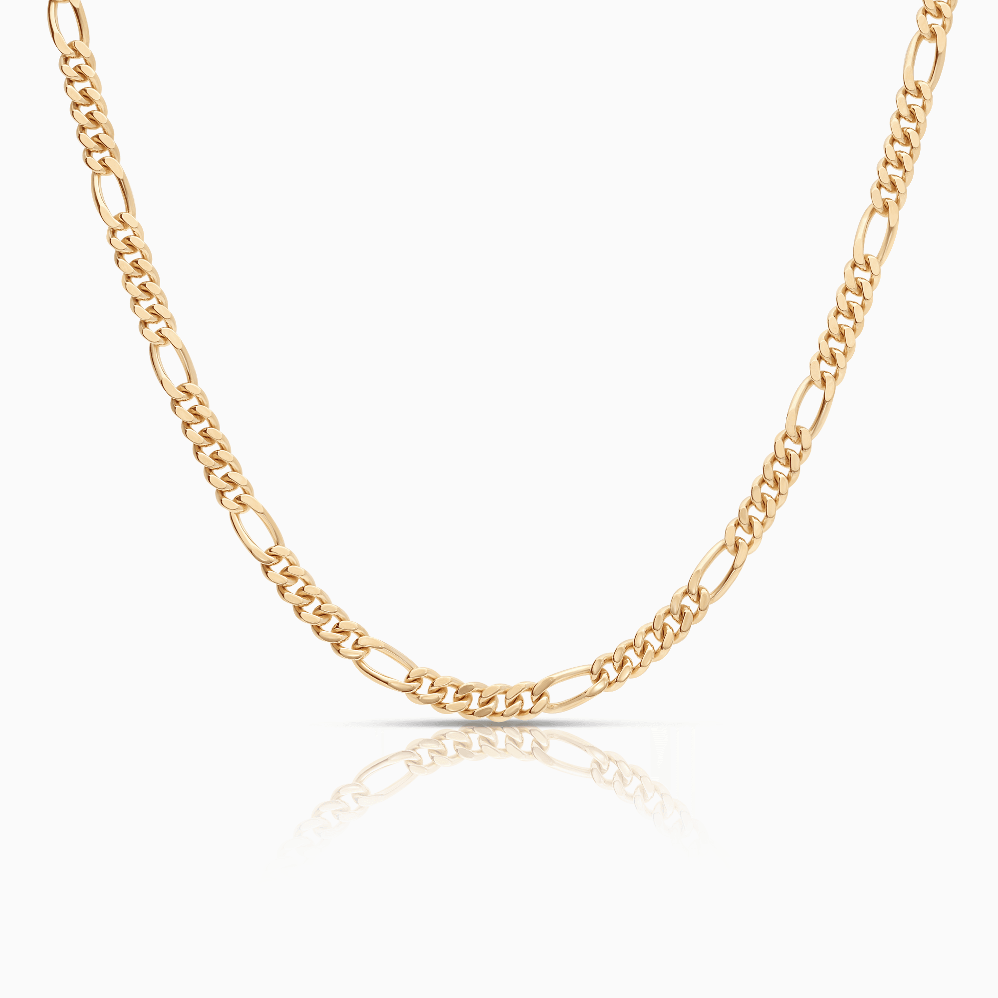 Figaro chain 38.56g 18K gold