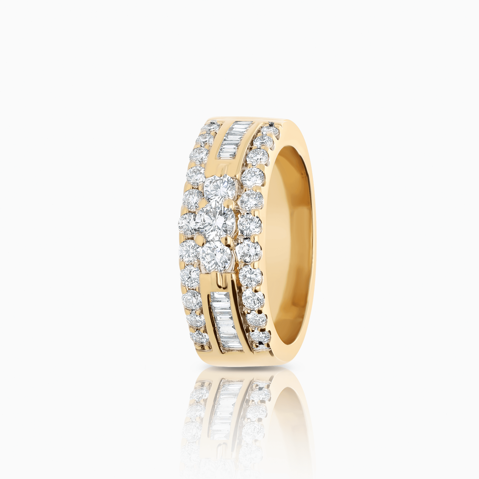Diamantring 1,03ct 18K gulguld