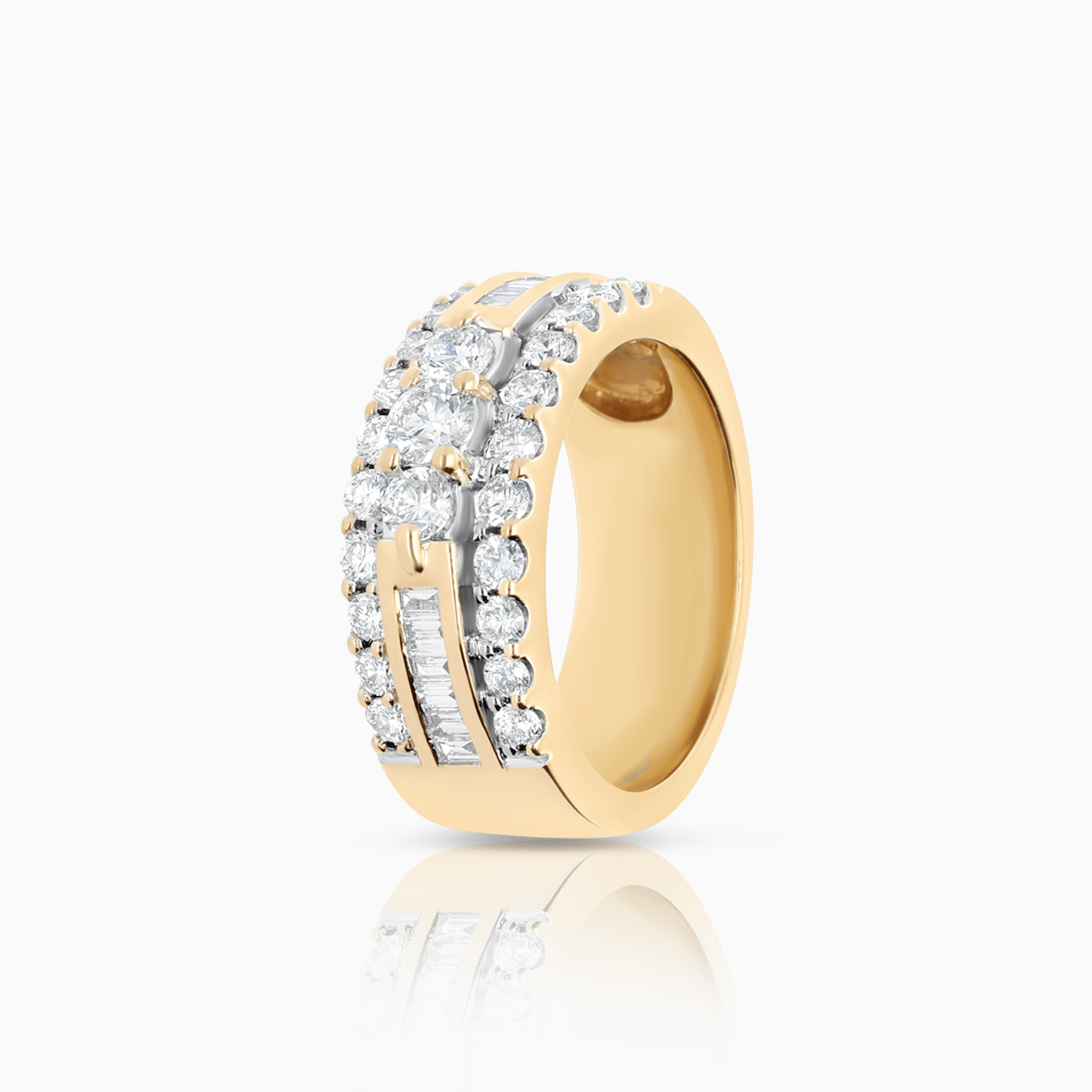 Diamantring 1,03ct 18K gulguld