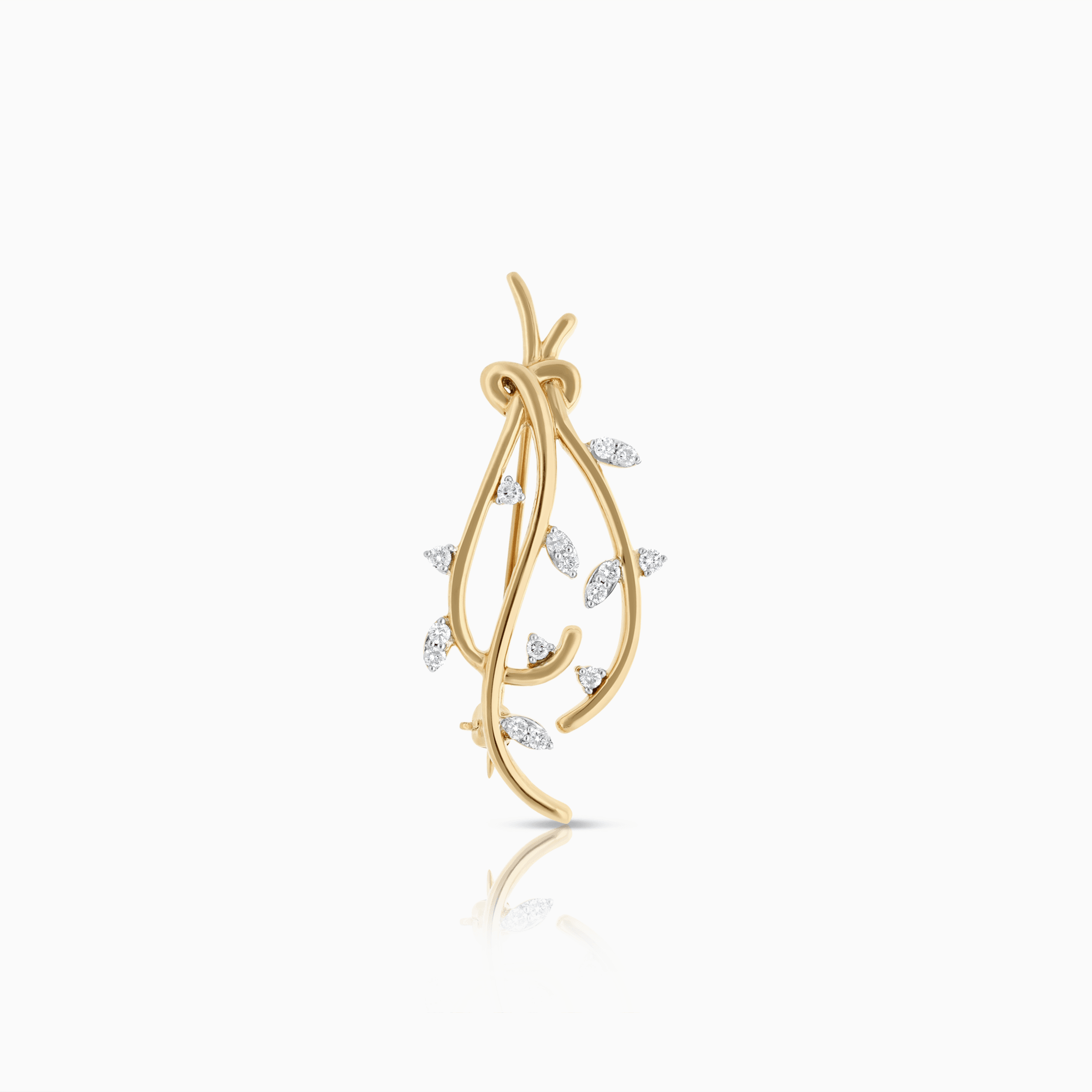 Diamantbrosch 0,25ct 18K