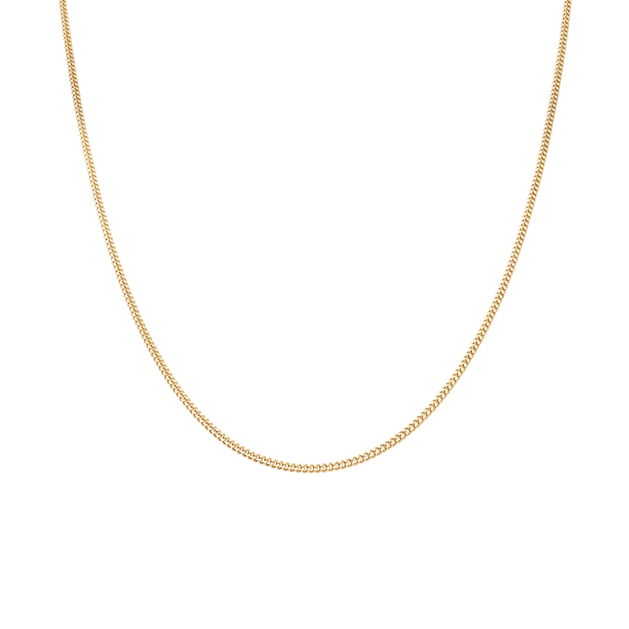 Curb Chain 42cm 18K Gold