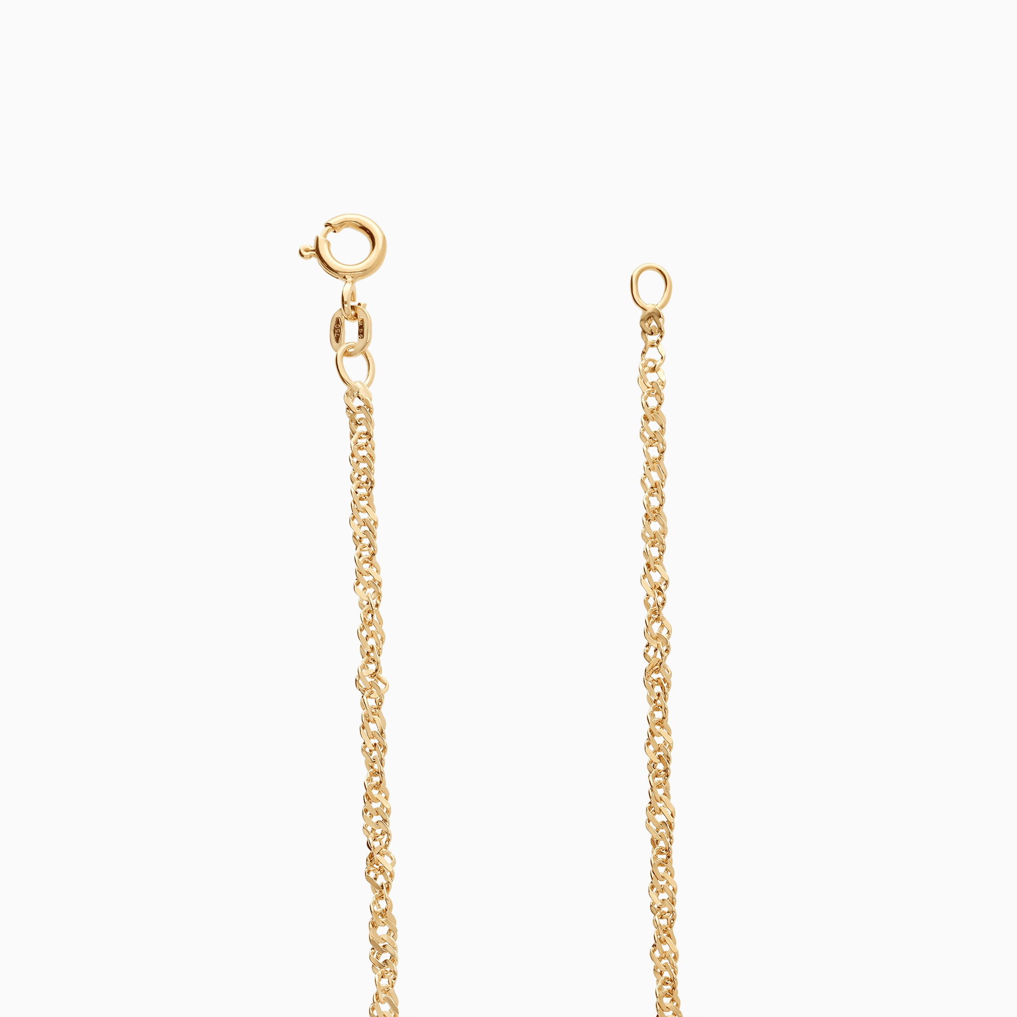 Singapore bracelet 2.18g 18K gold