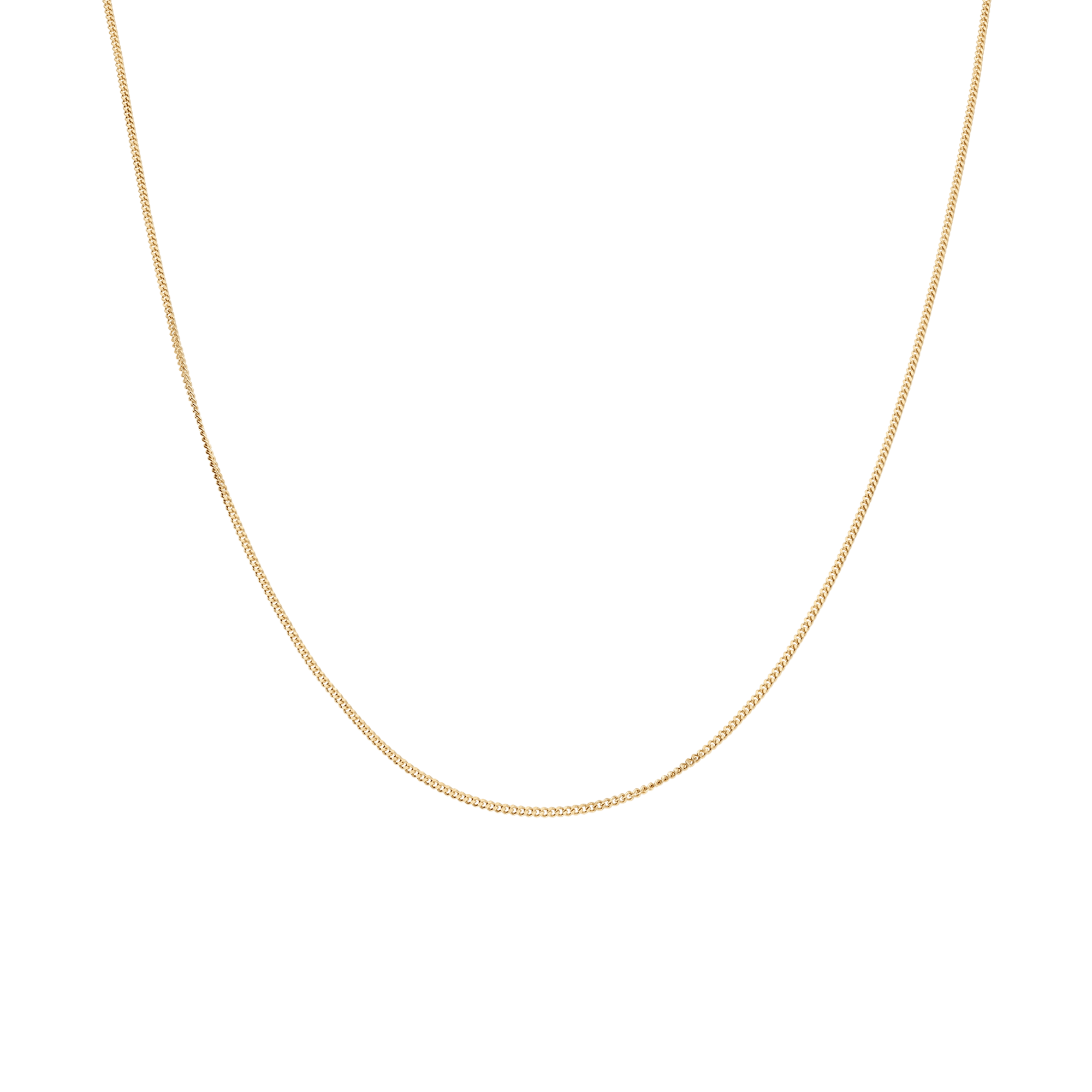 Curb Chain 38cm 18K Gold