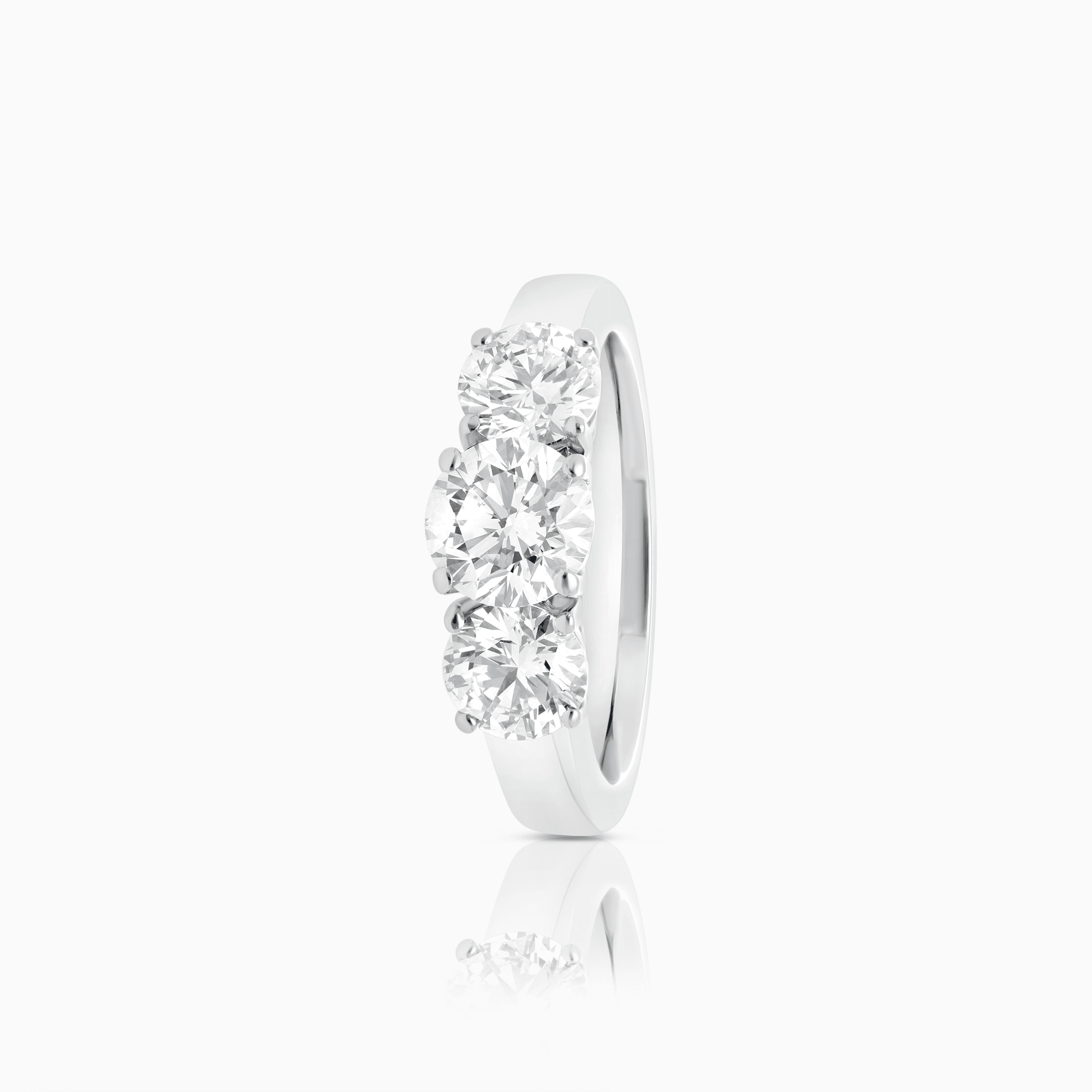 Trestensring 2,22ct 18K IGI certifikat