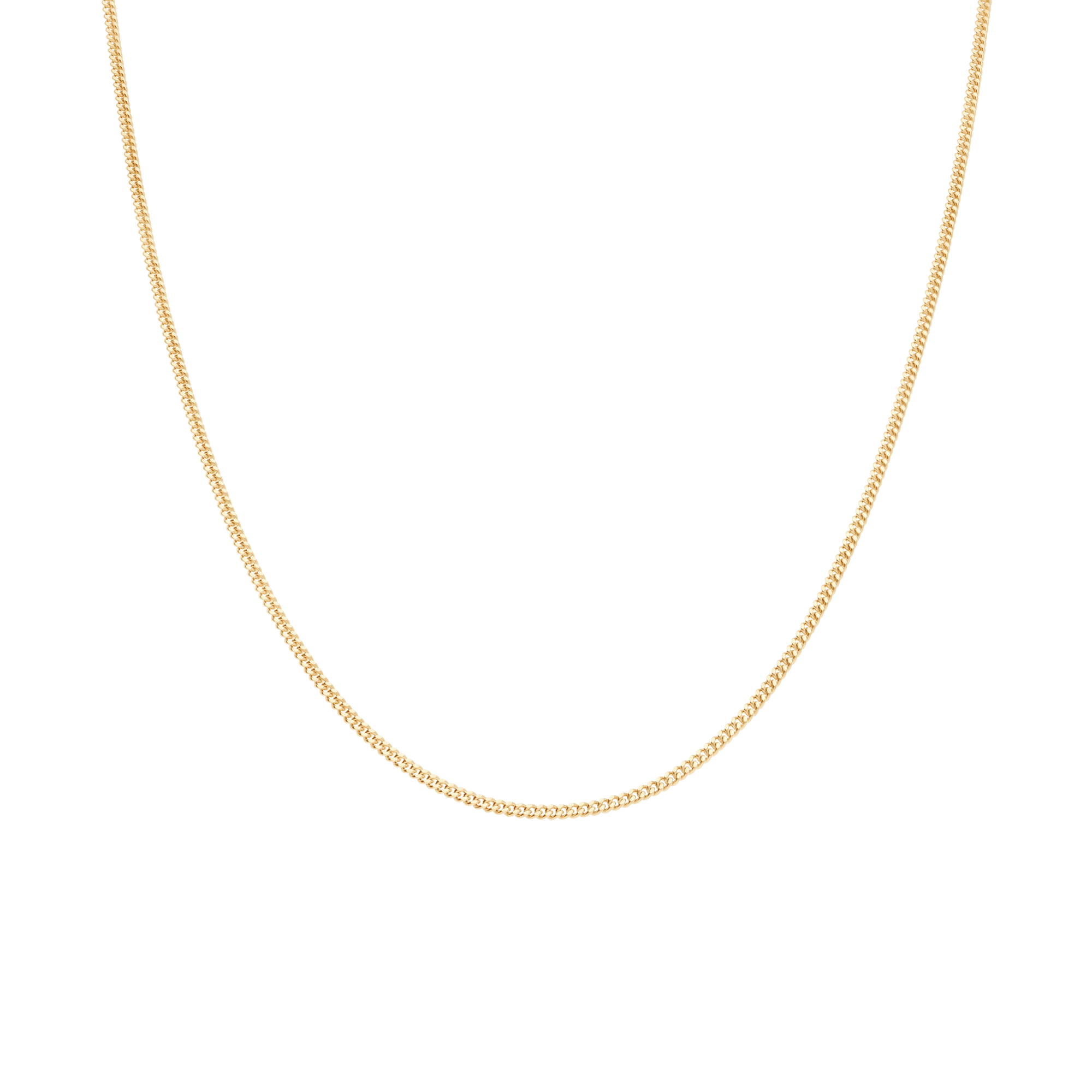 Curb chain 50cm 18K gold
