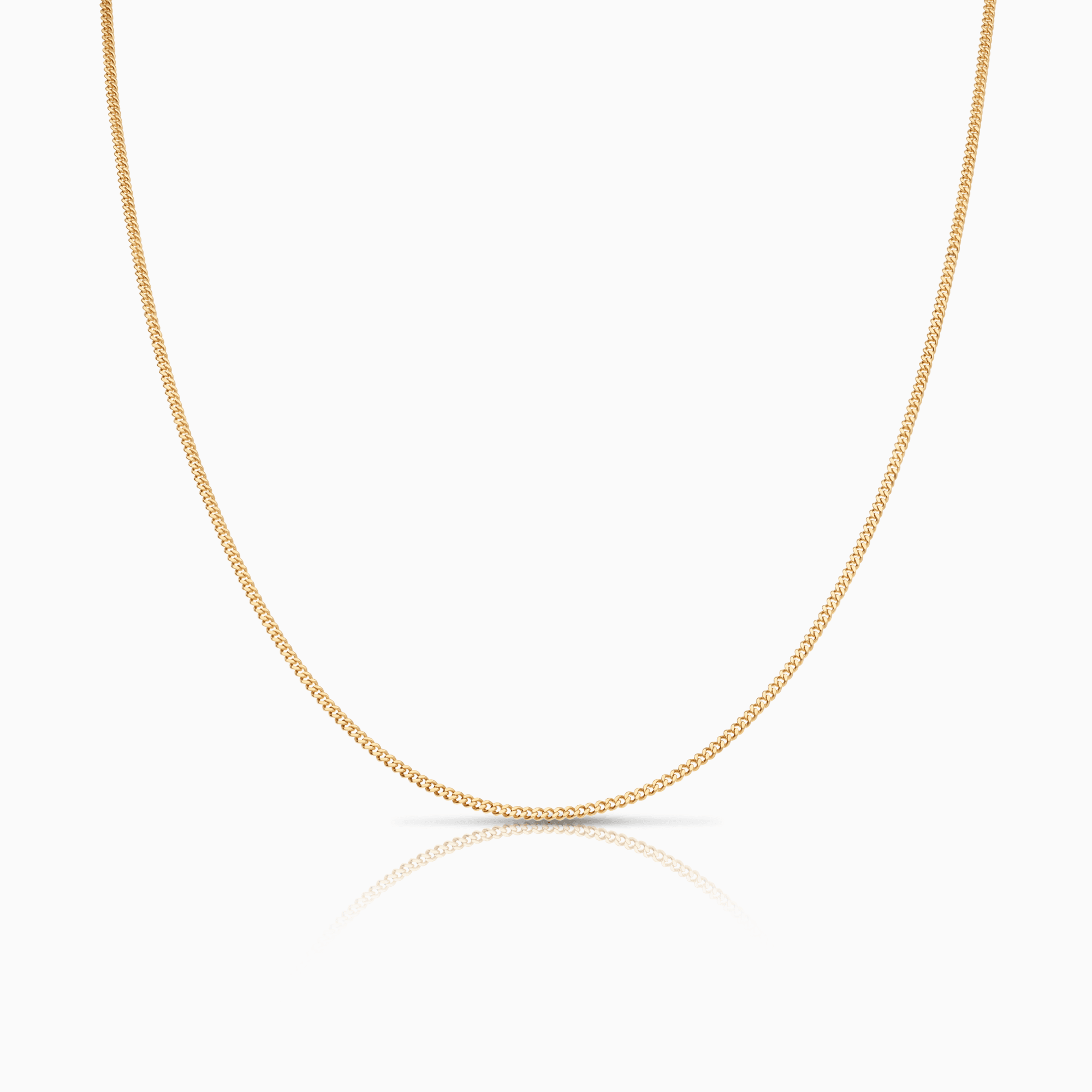Curb chain 45cm 18K gold