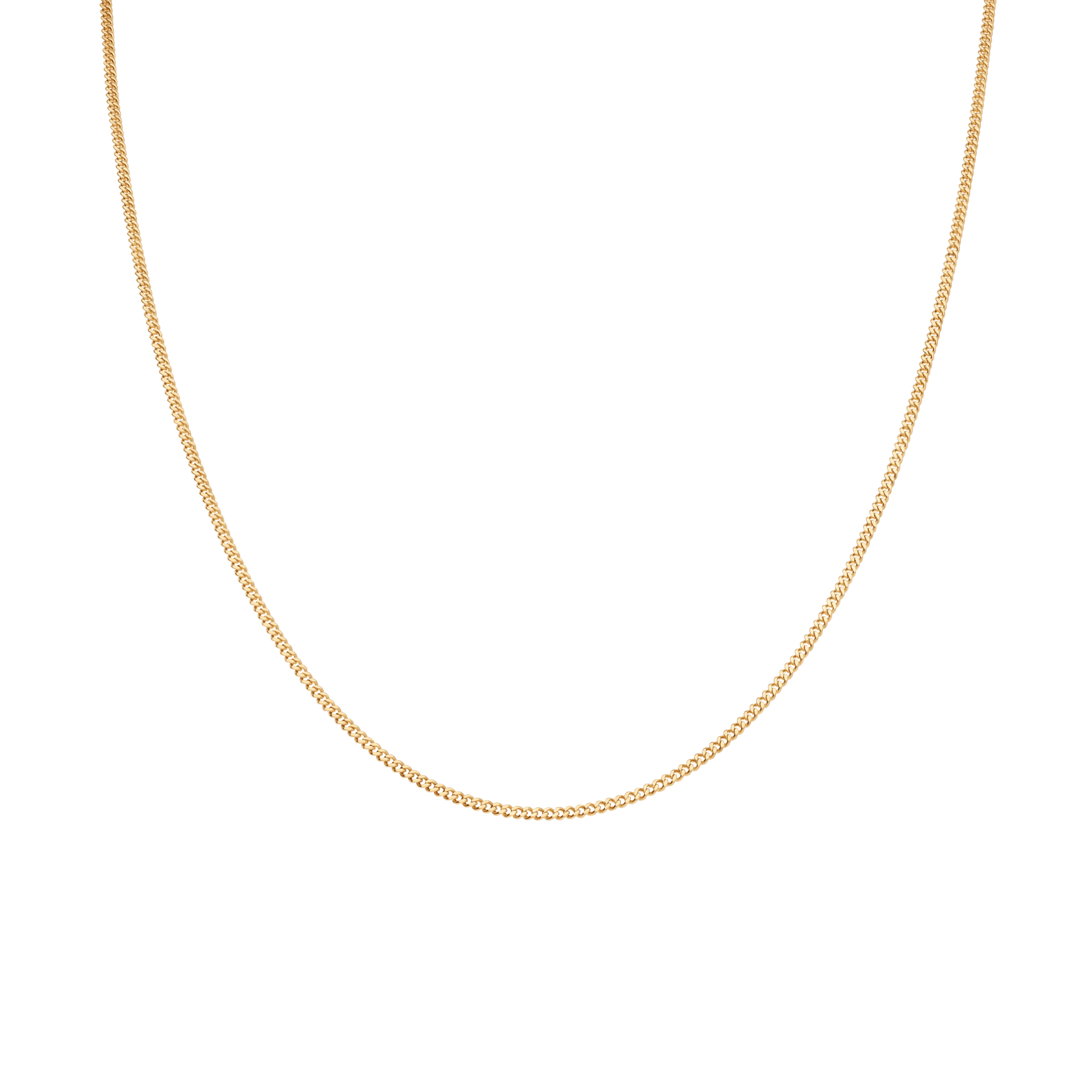 Curb chain 45cm 18K gold