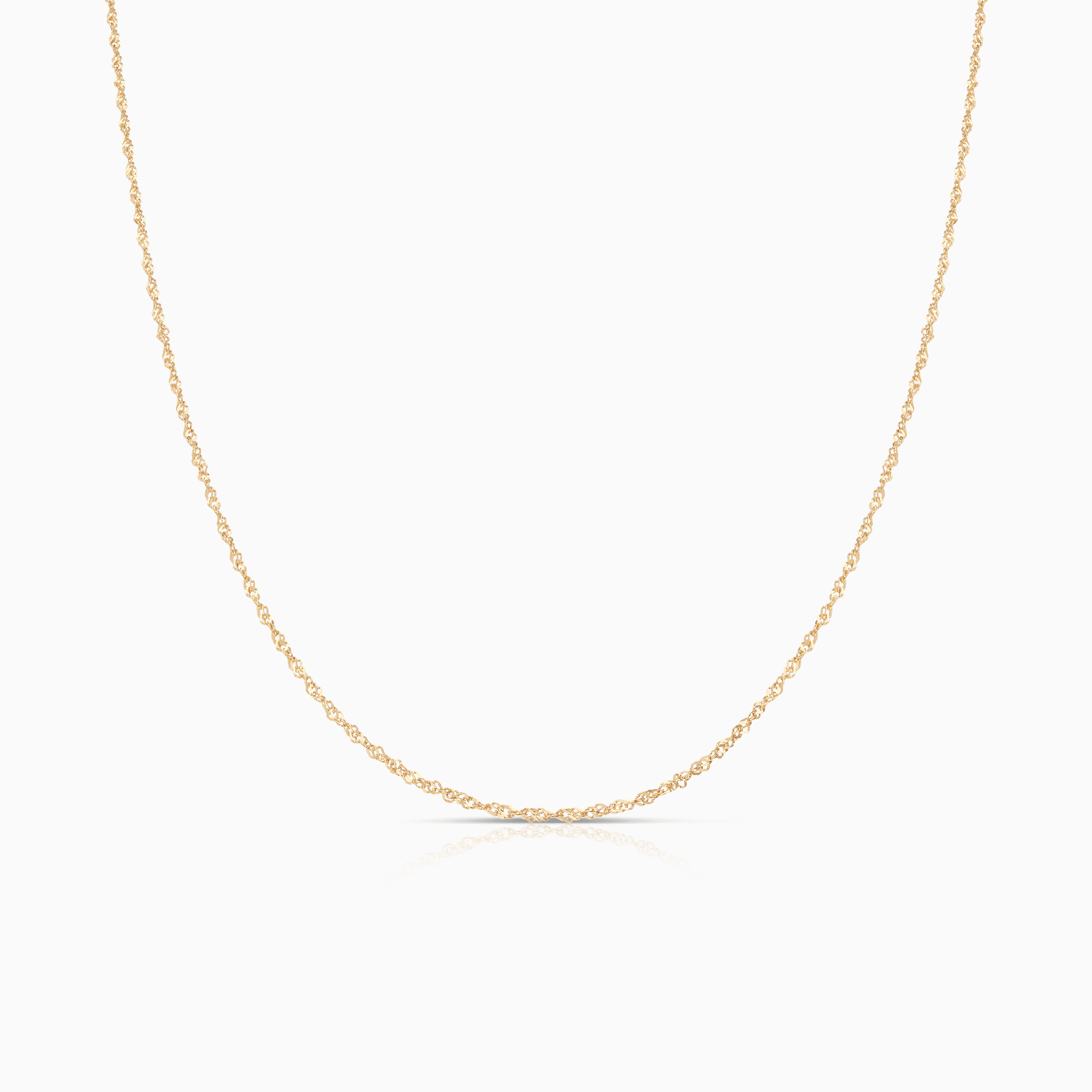Singapore chain 49cm 18K gold