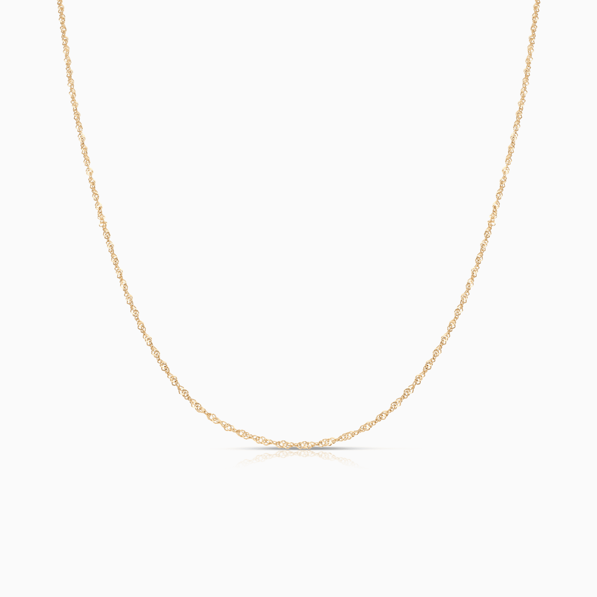 Singapore chain 41.5cm 18K gold
