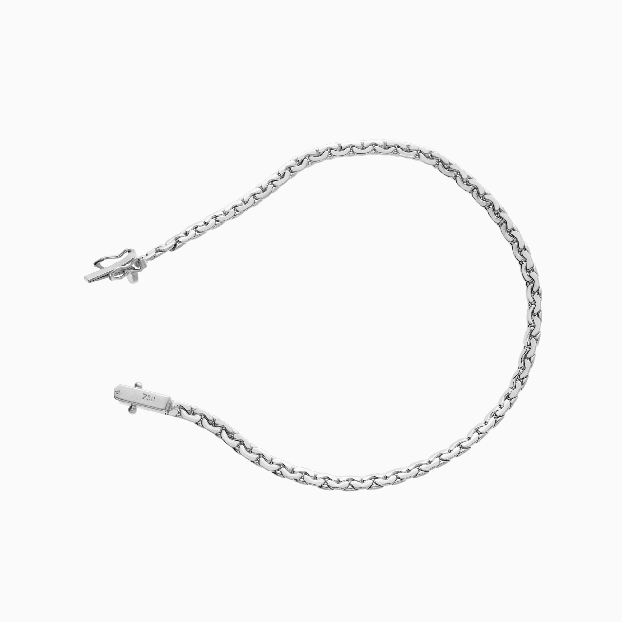 Gullarmbånd 7,80g 18K hvitt gull