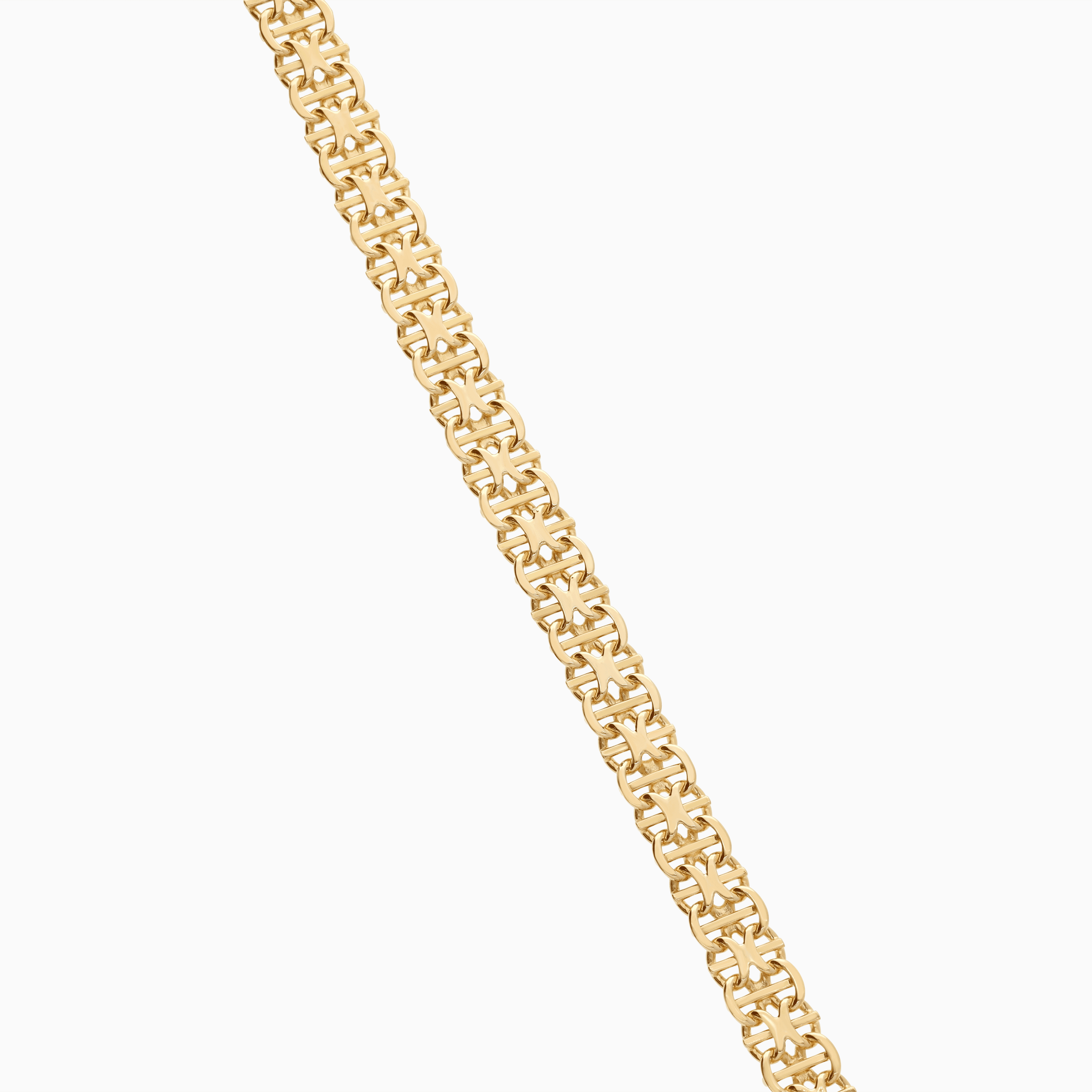 X-link bracelet with bar 13.18g 18K gold