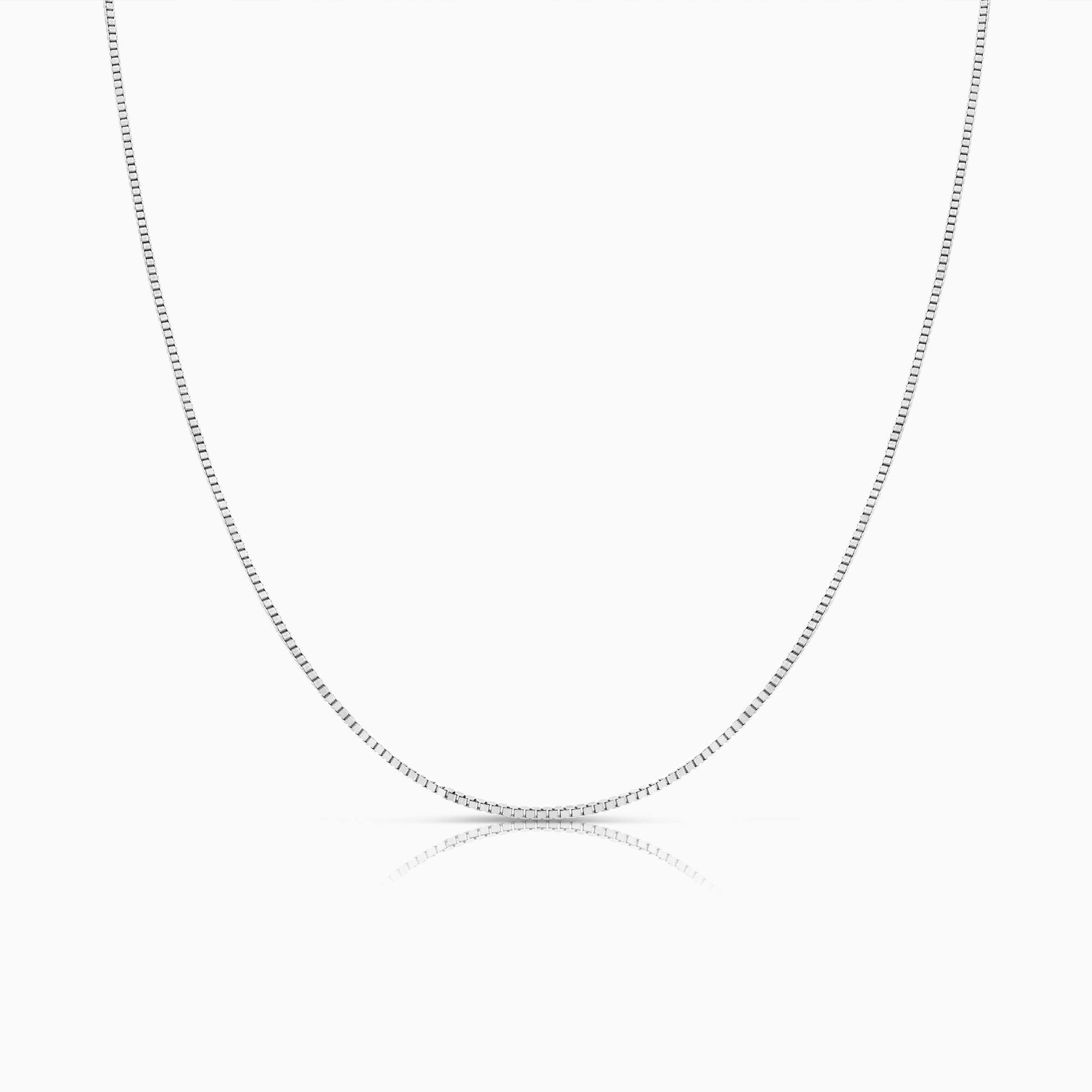 Veneziakedja 38cm 18K vitguld