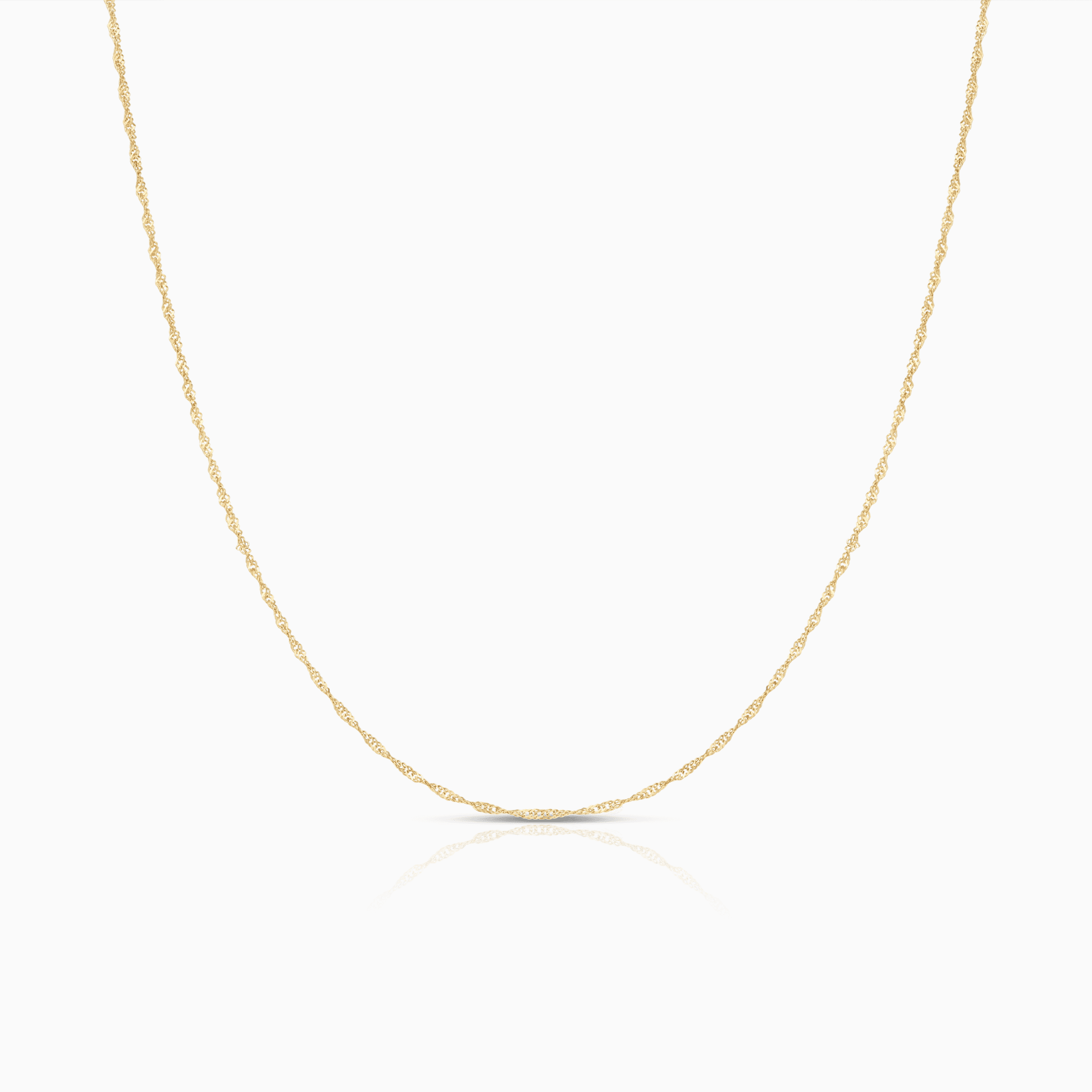 Singapore chain 36cm 18K gold