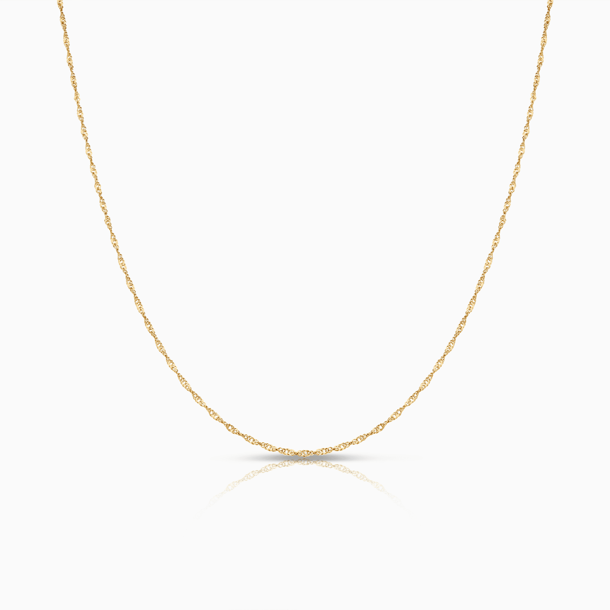 Singapore chain 38cm 18K gold