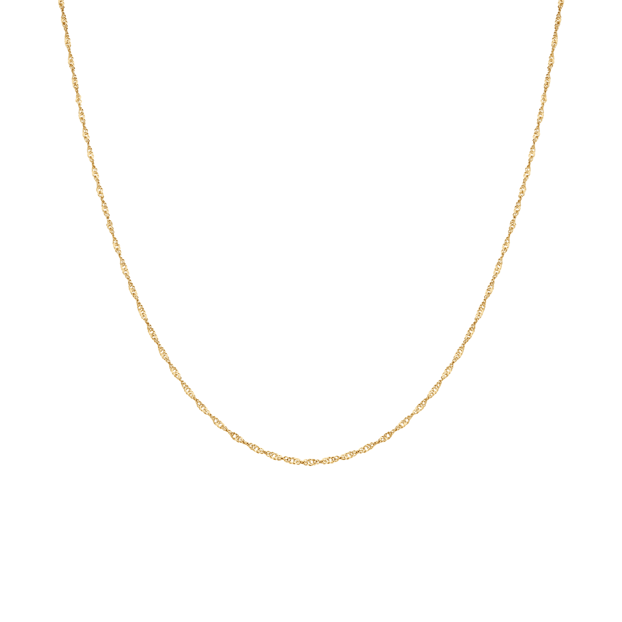Singapore chain 38cm 18K gold