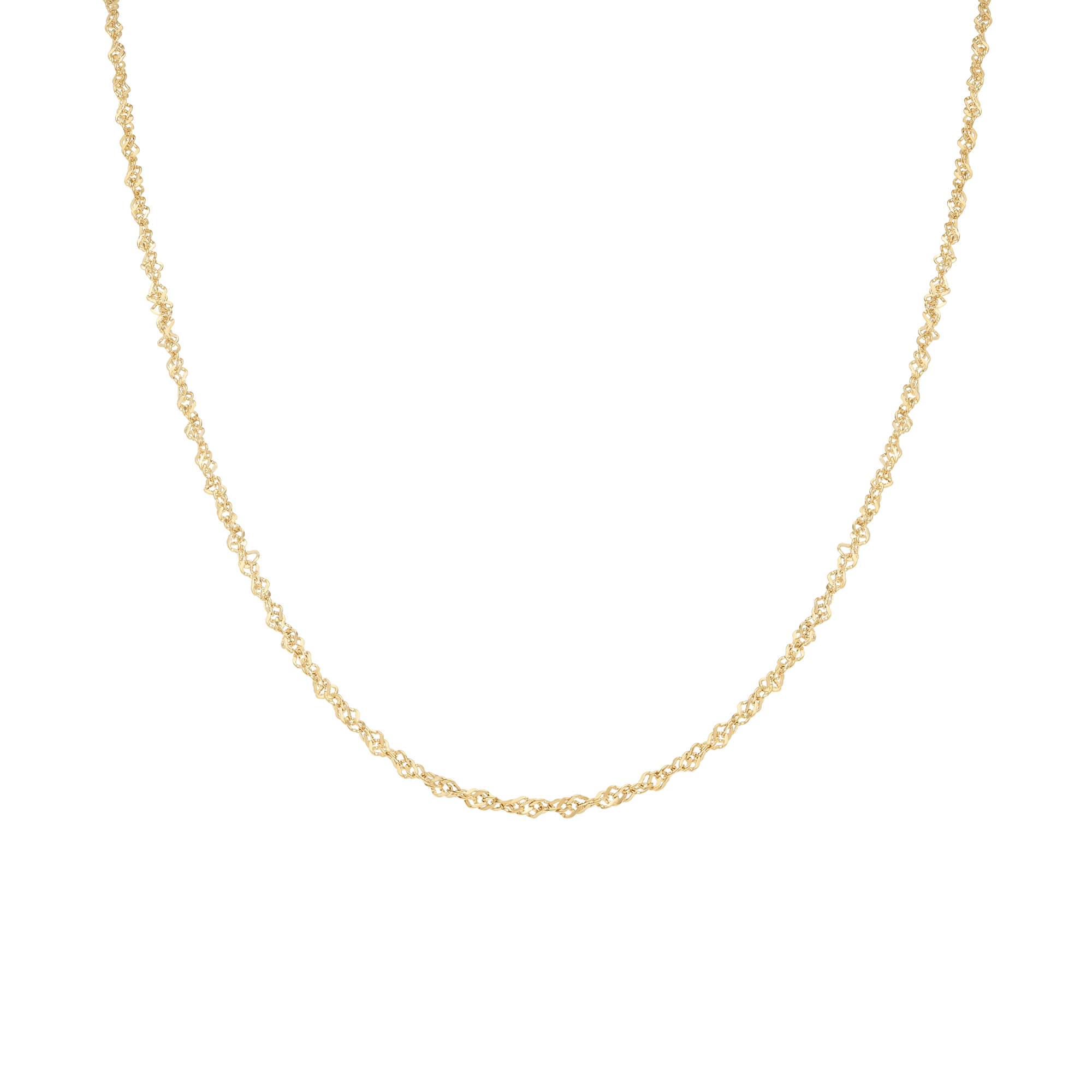 Singapore chain 44cm 18K gold