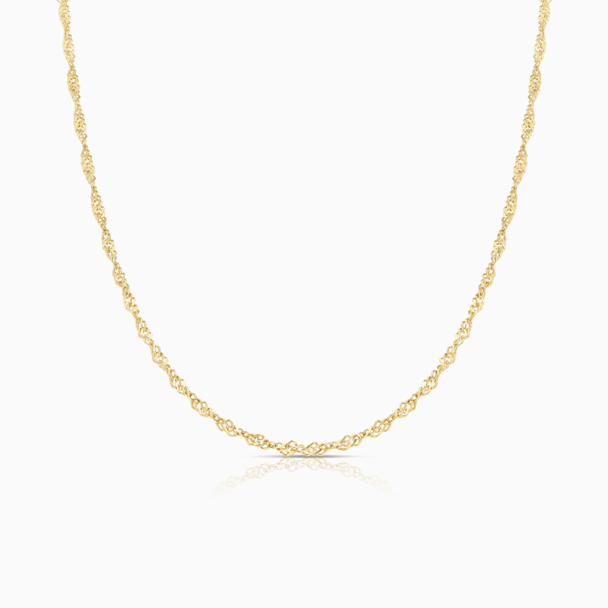 Singaporelenke 41cm 18K gull