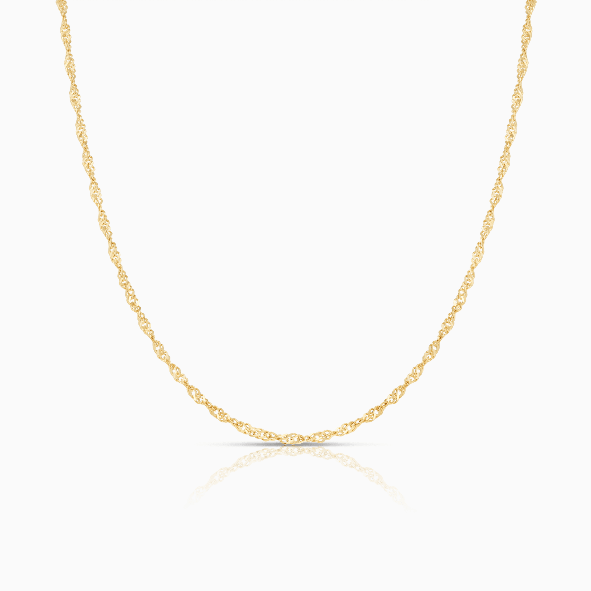 Singapore Chain 58cm 18K Gold