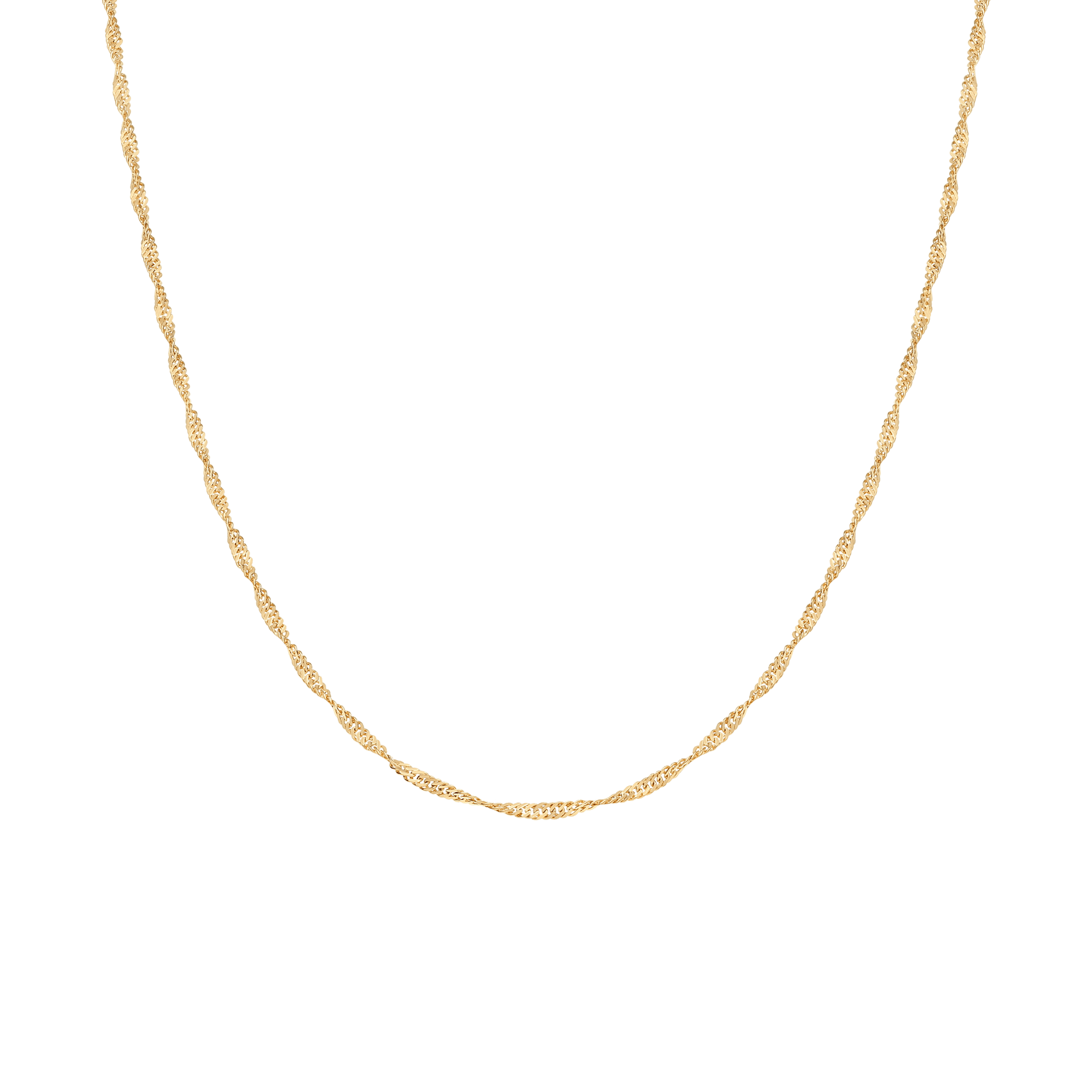 Singapore chain 69cm 18K gold