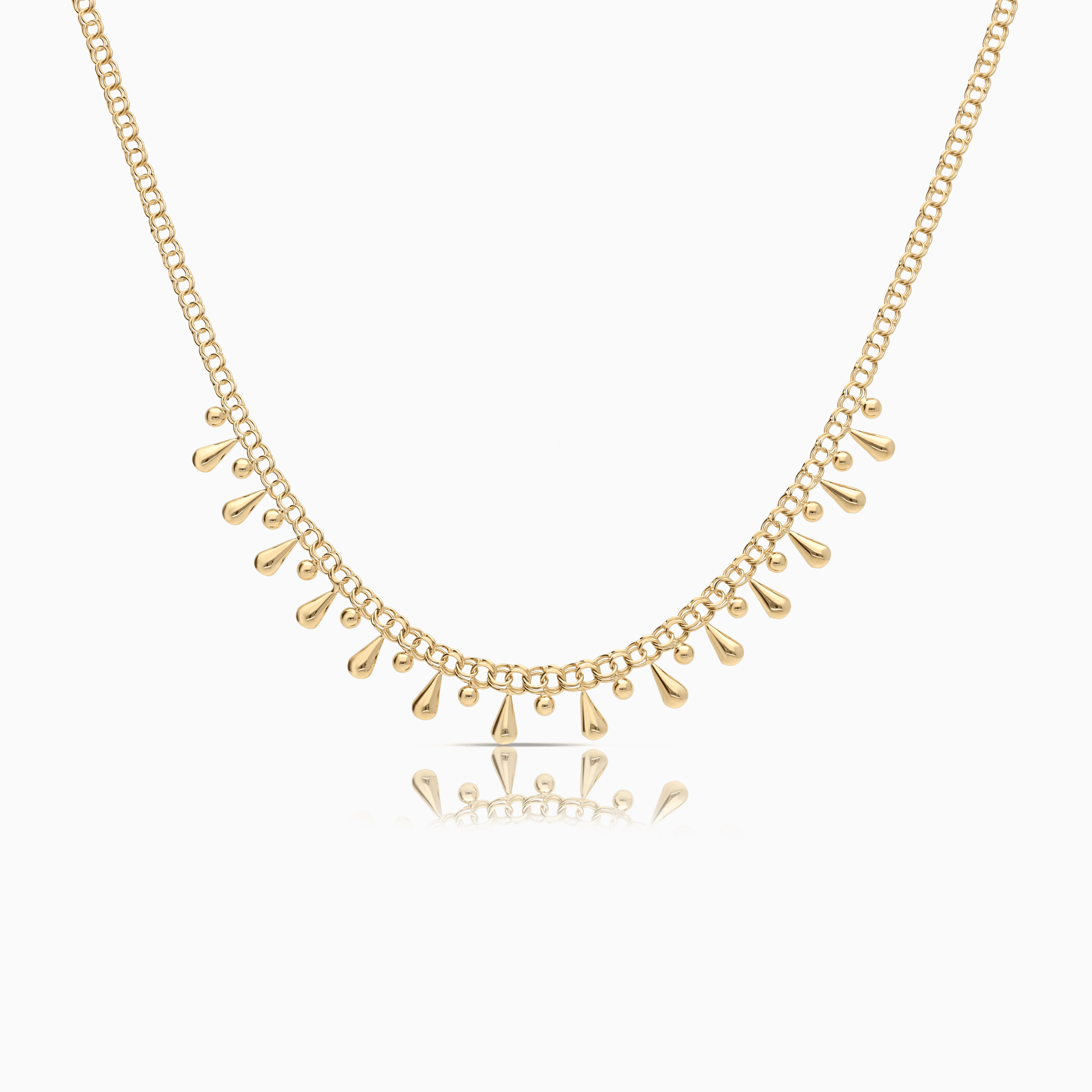 Bismarck halsband med droppar 6,48g 18K guld