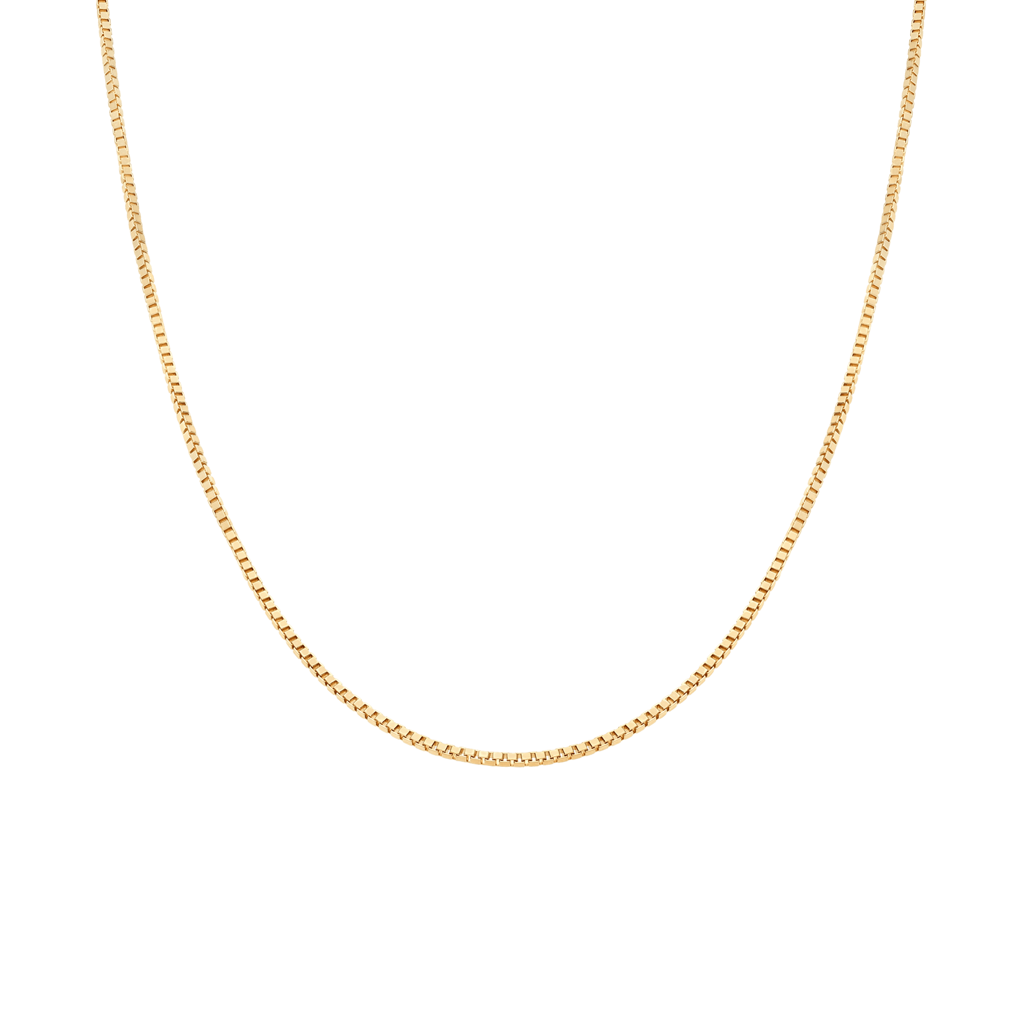Box chain 44.5cm 18K gold