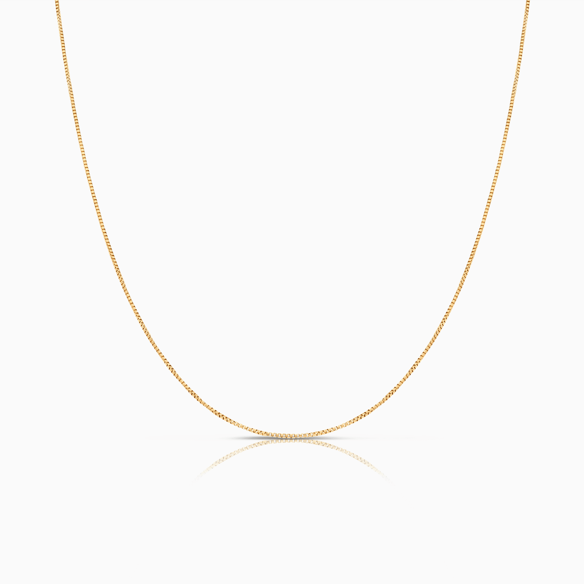 Box Chain 43cm 18K Gold