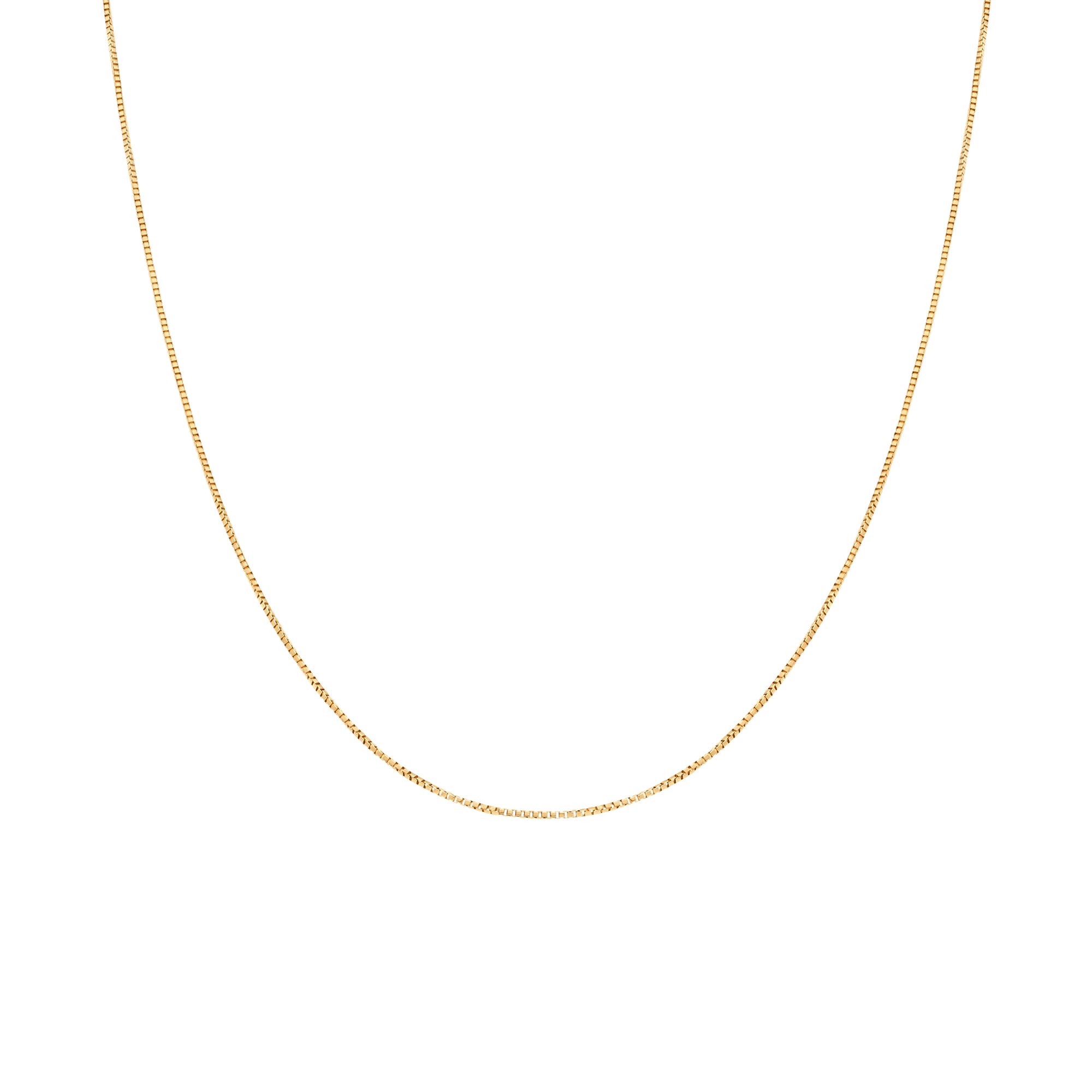 Box Chain 43cm 18K Gold