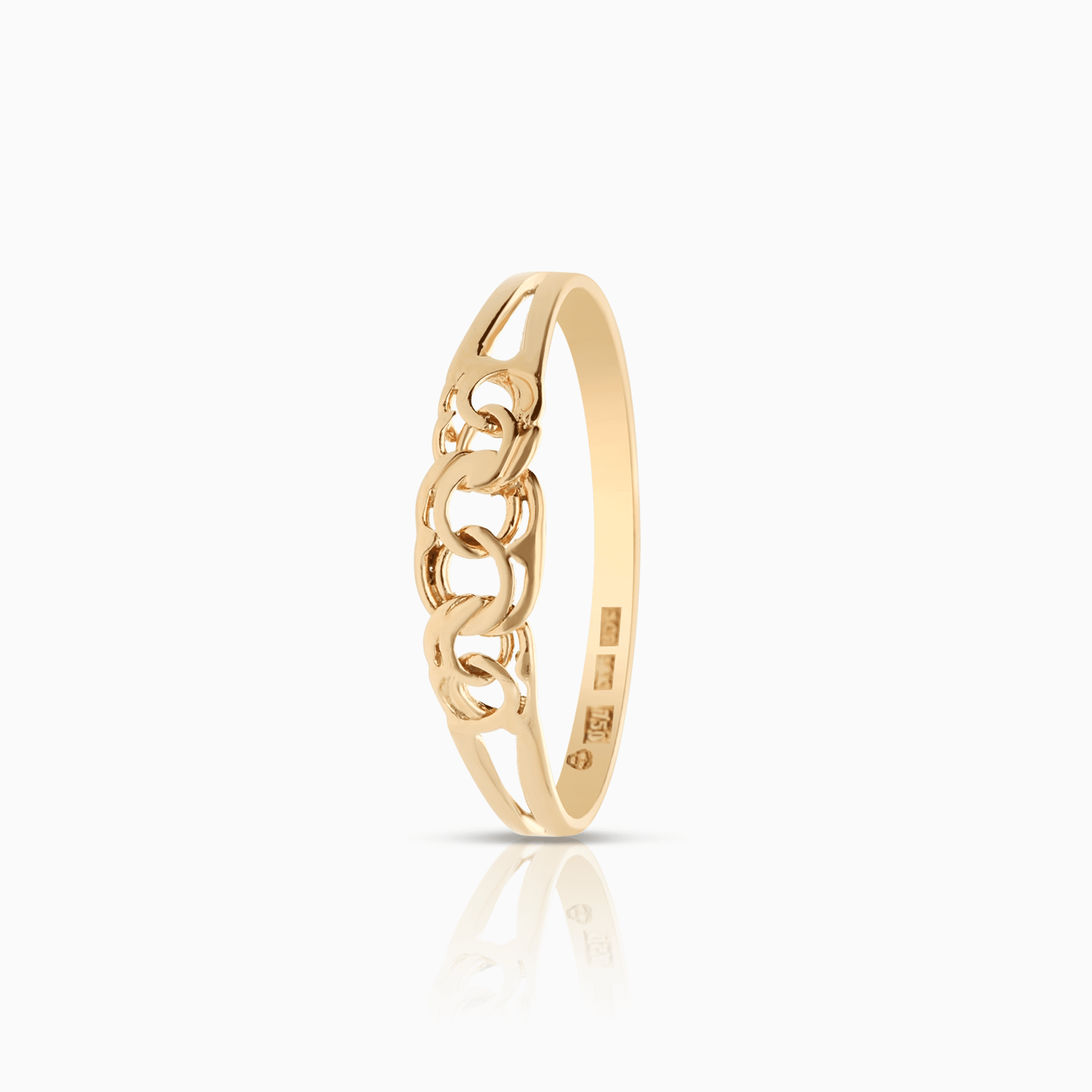 Bismarck ring 1.01g 18K gold