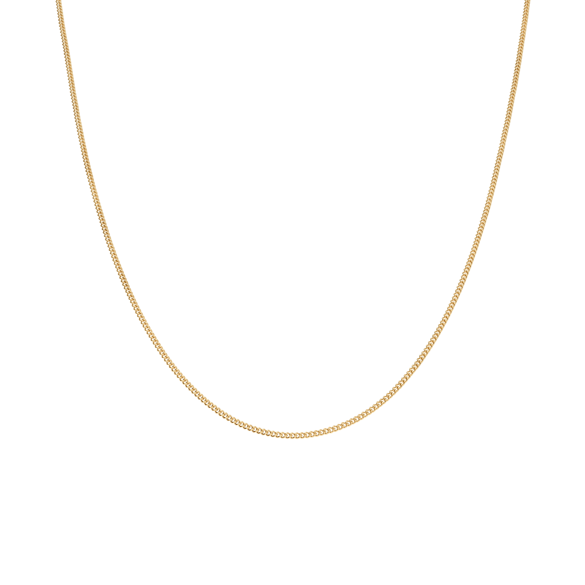 Curb bracelet 47cm 18K gold