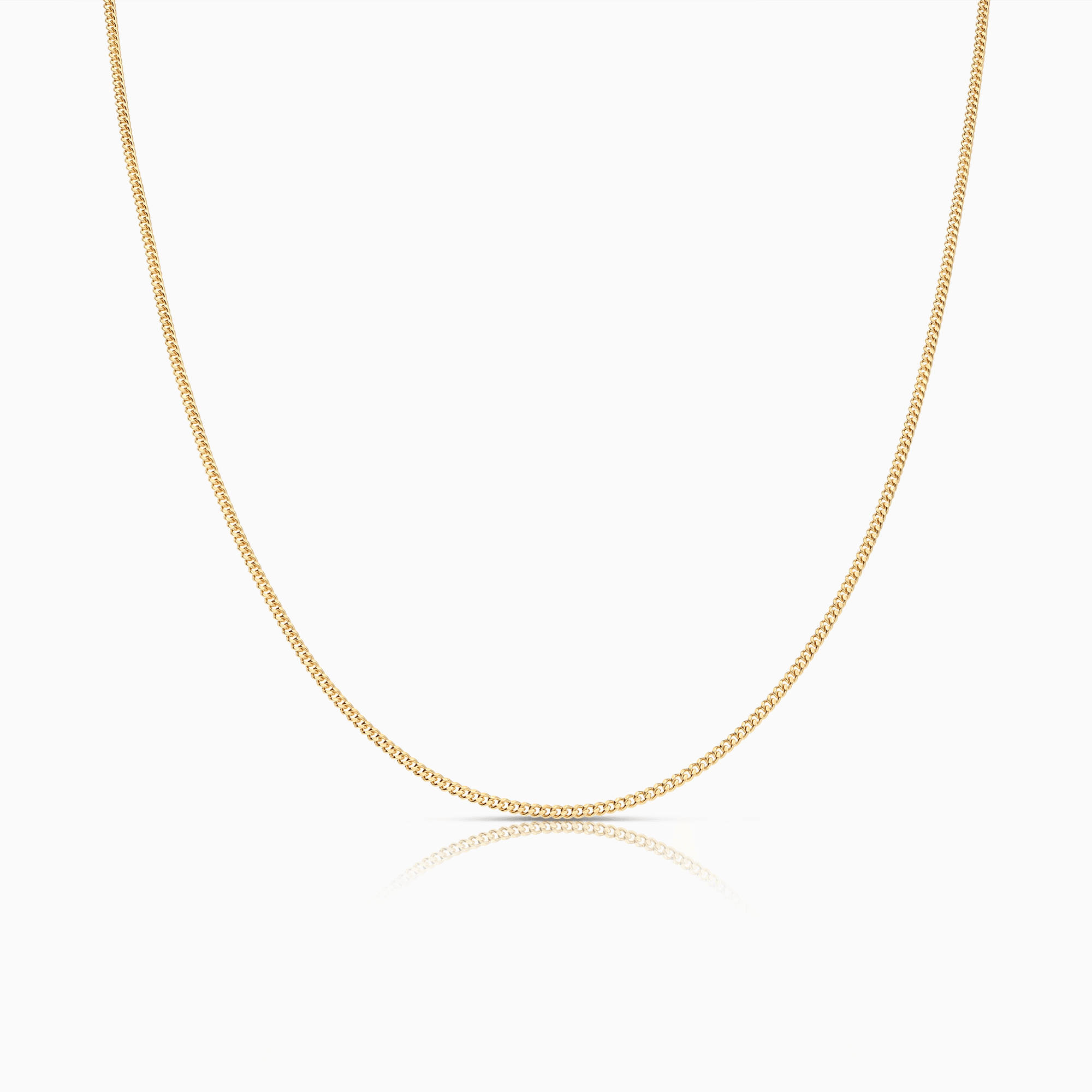 Curb chain 40cm 18K gold