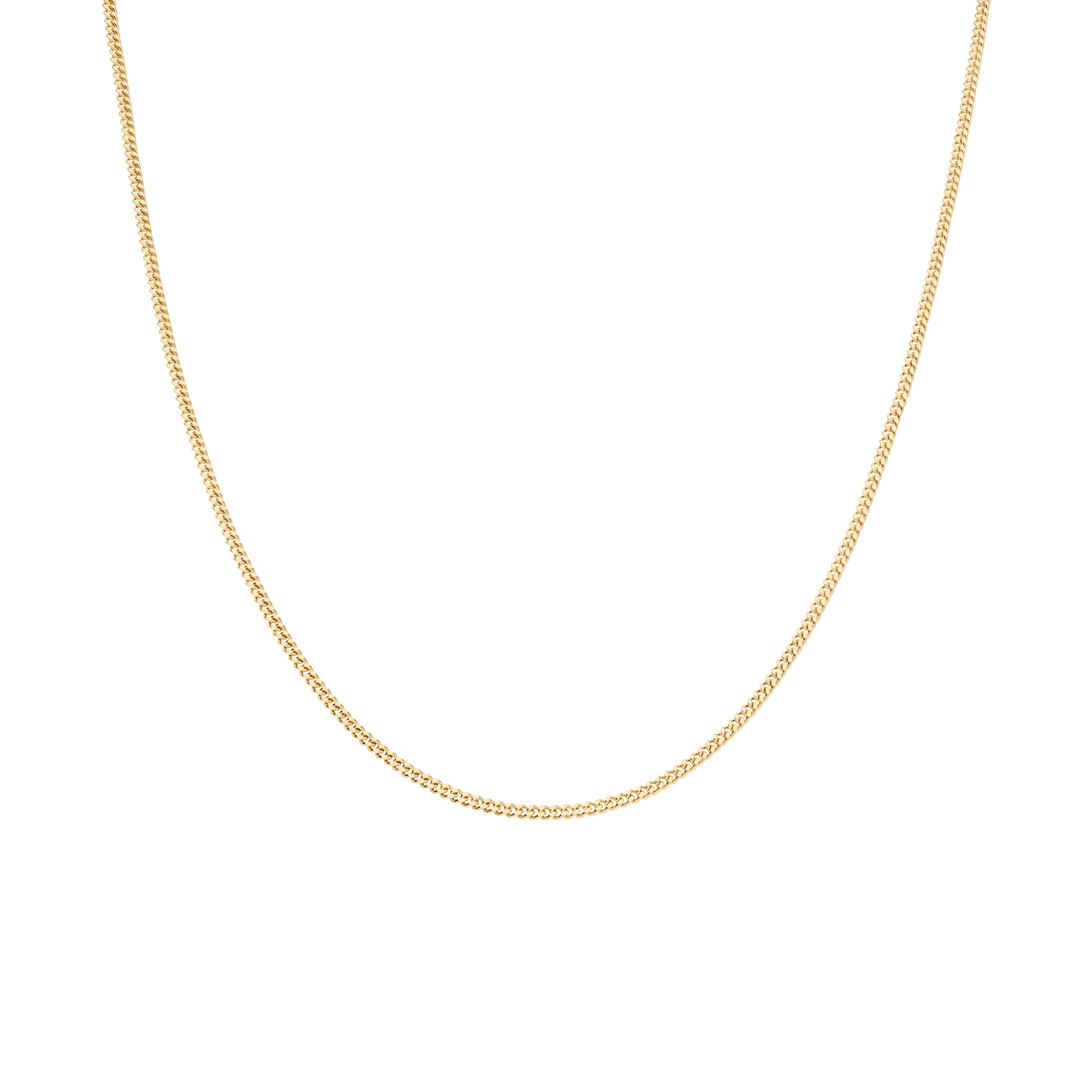 Curb Chain 42cm 18K Gold