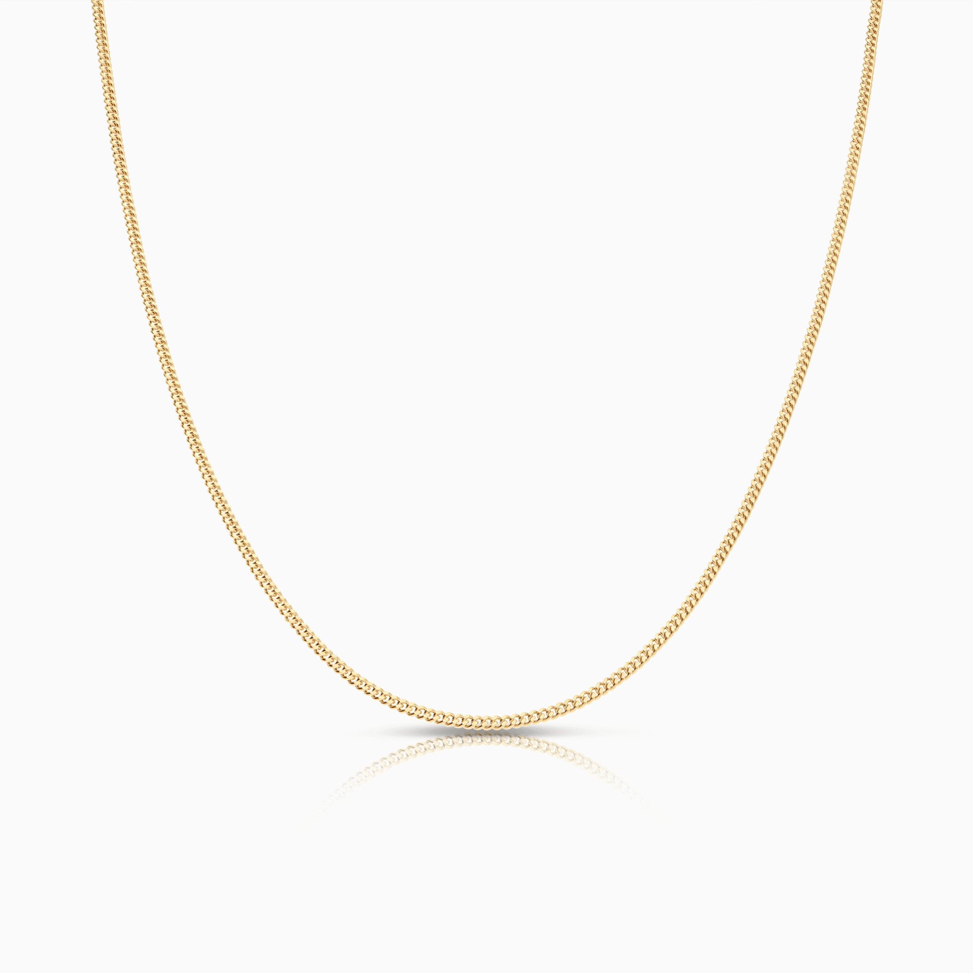 Curb chain 50cm 18K gold