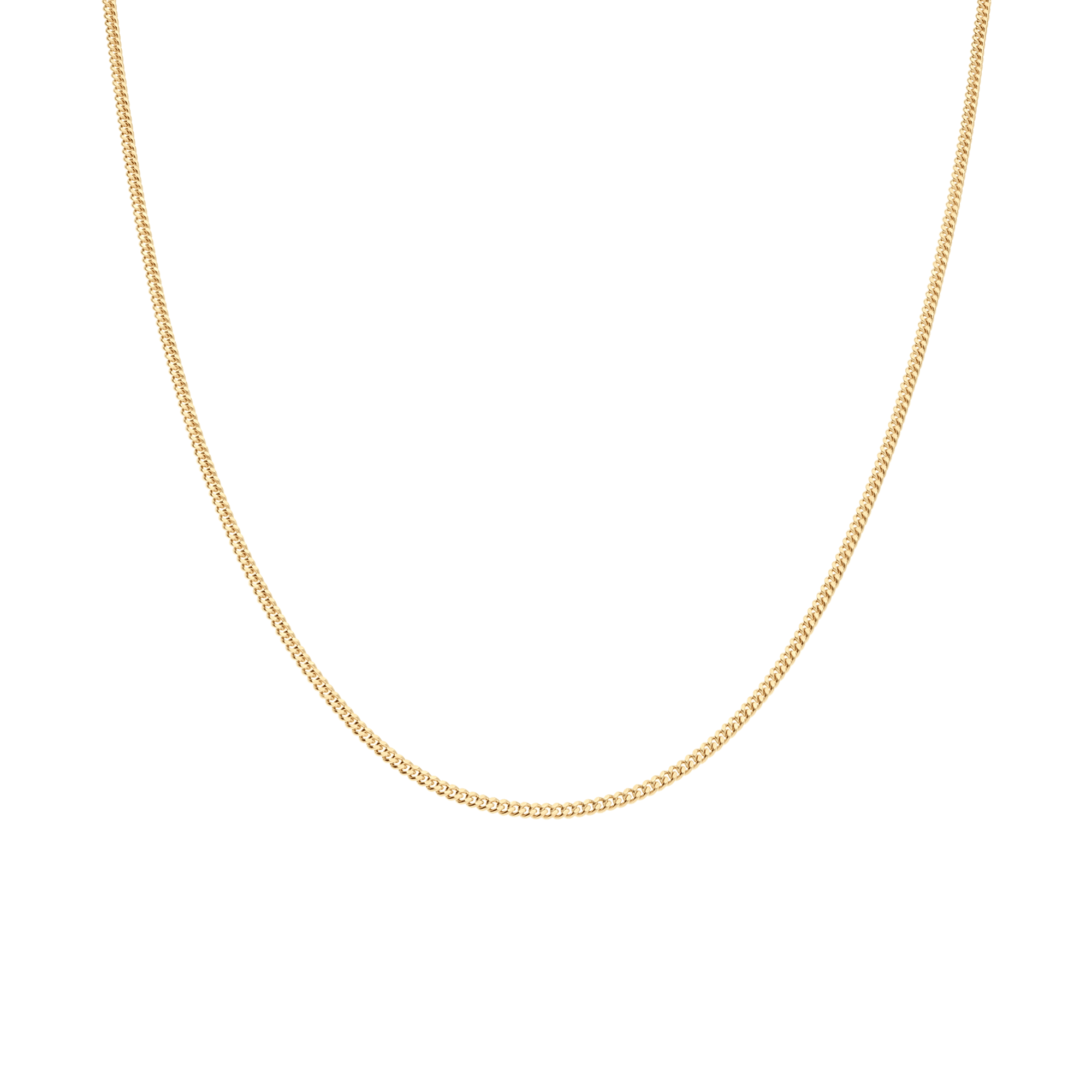 Curb chain 50cm 18K gold
