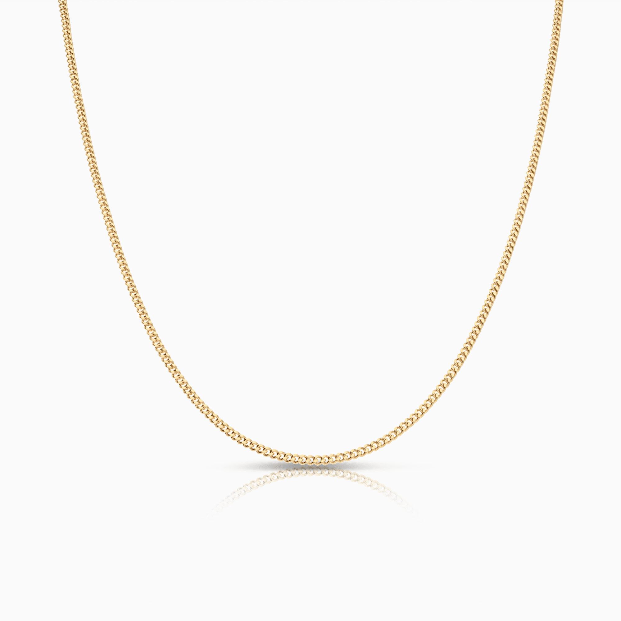 Curb chain 50cm 18K gold