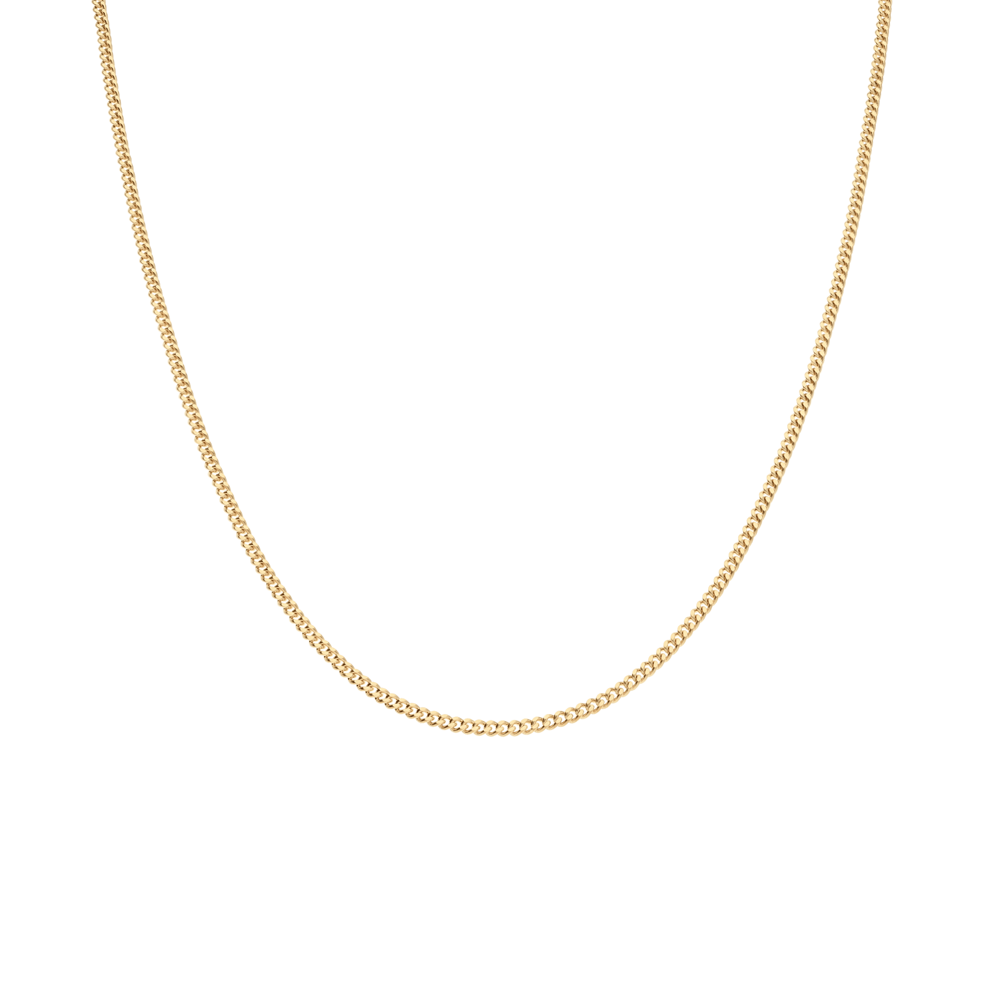 Curb chain 50cm 18K gold