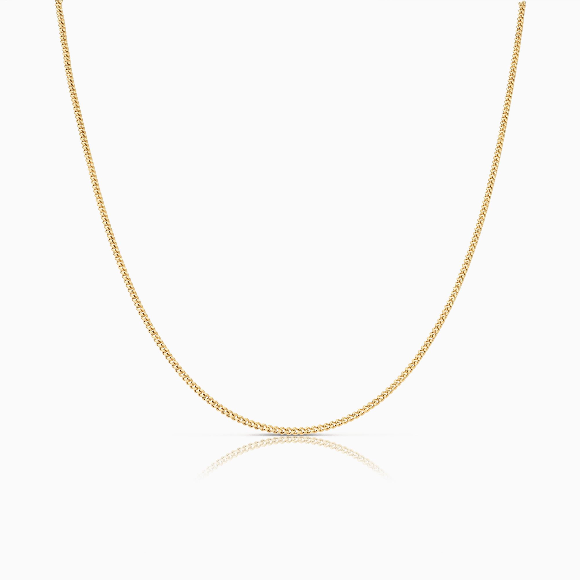 Curb Chain 38cm 18K Gold
