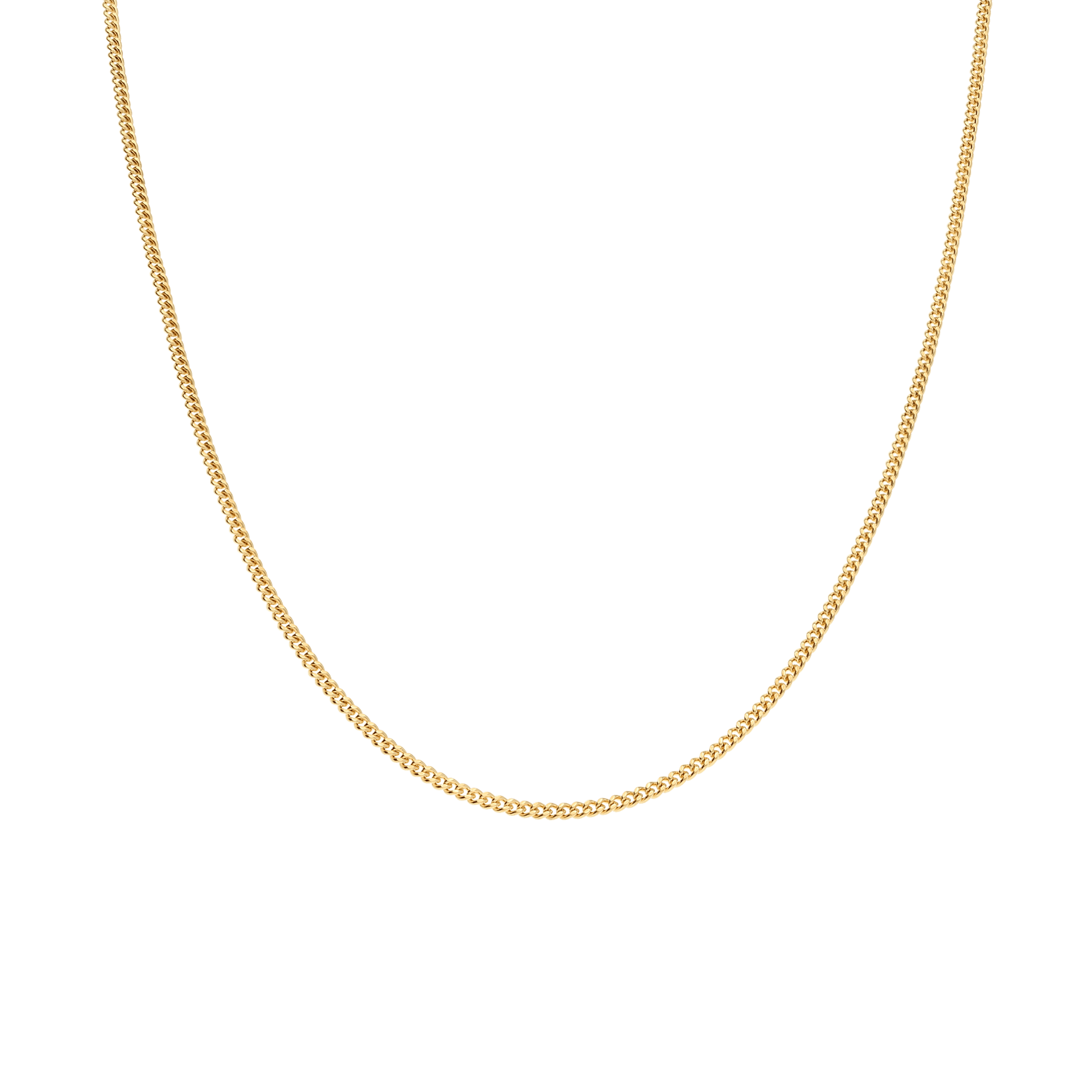 Curb Chain 60cm 18K Gold