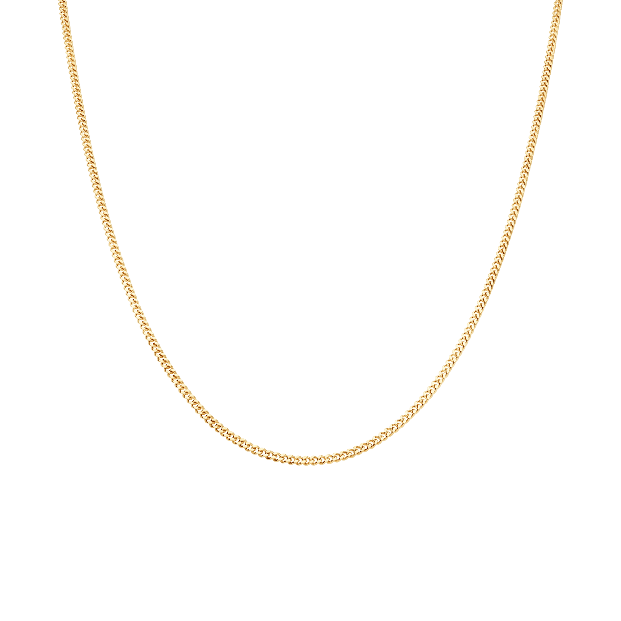 Curb Chain 60cm 18K Gold