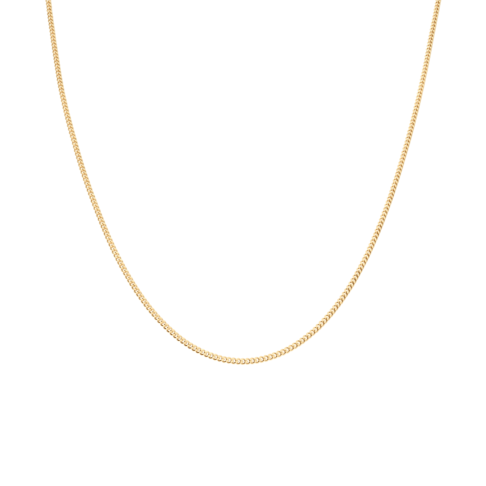 Curb Chain 42cm 18K Gold