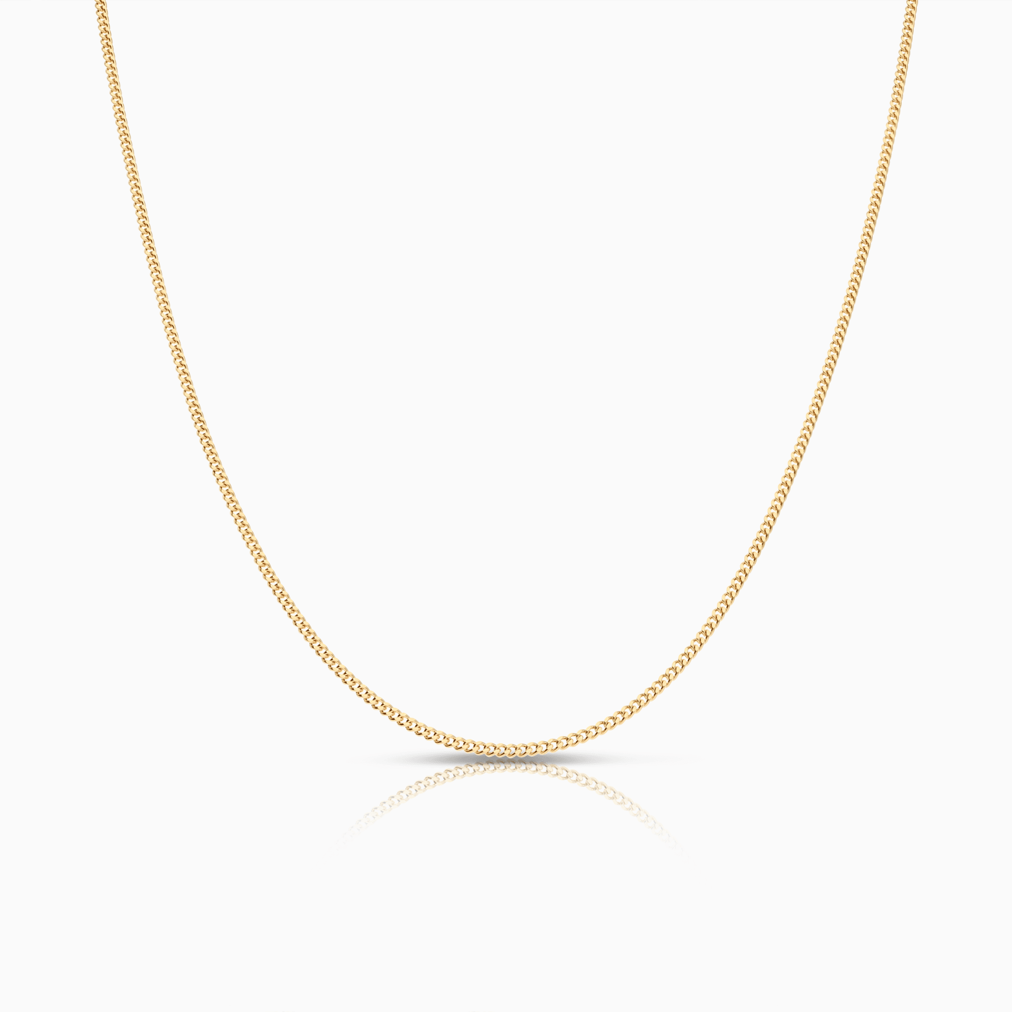 Curb chain 38cm 18K gold