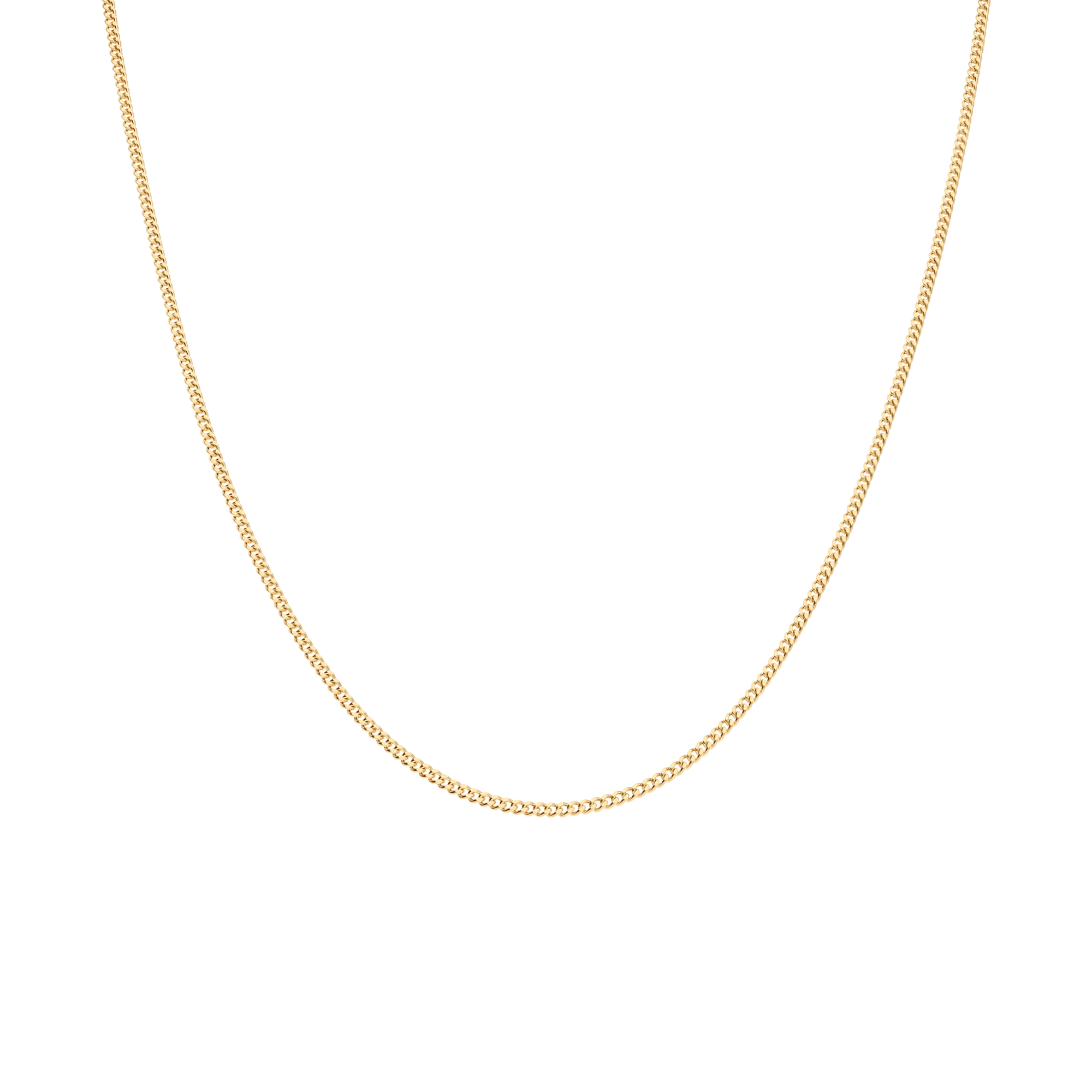 Curb chain 38cm 18K gold