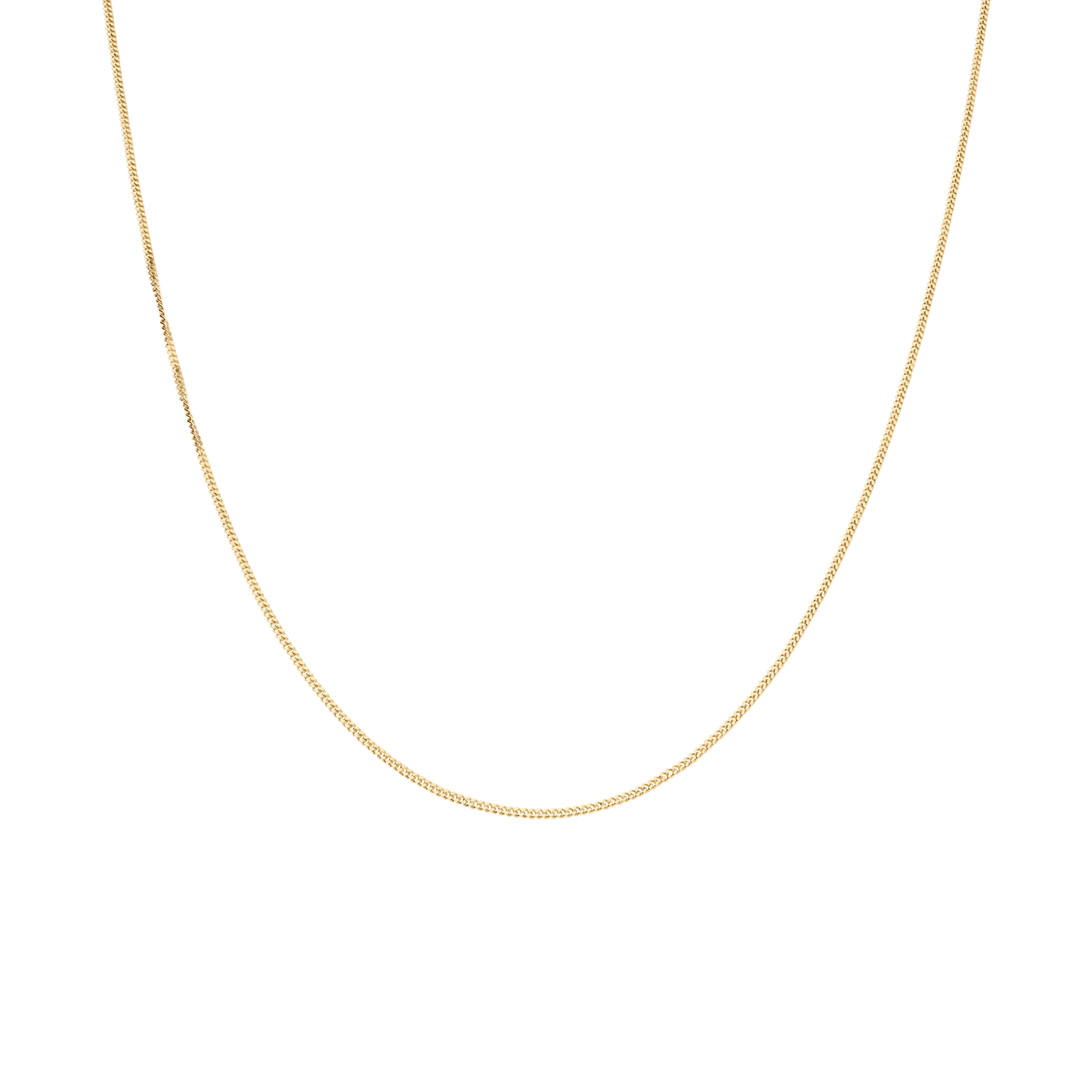 Curb chain 38cm 18K gold
