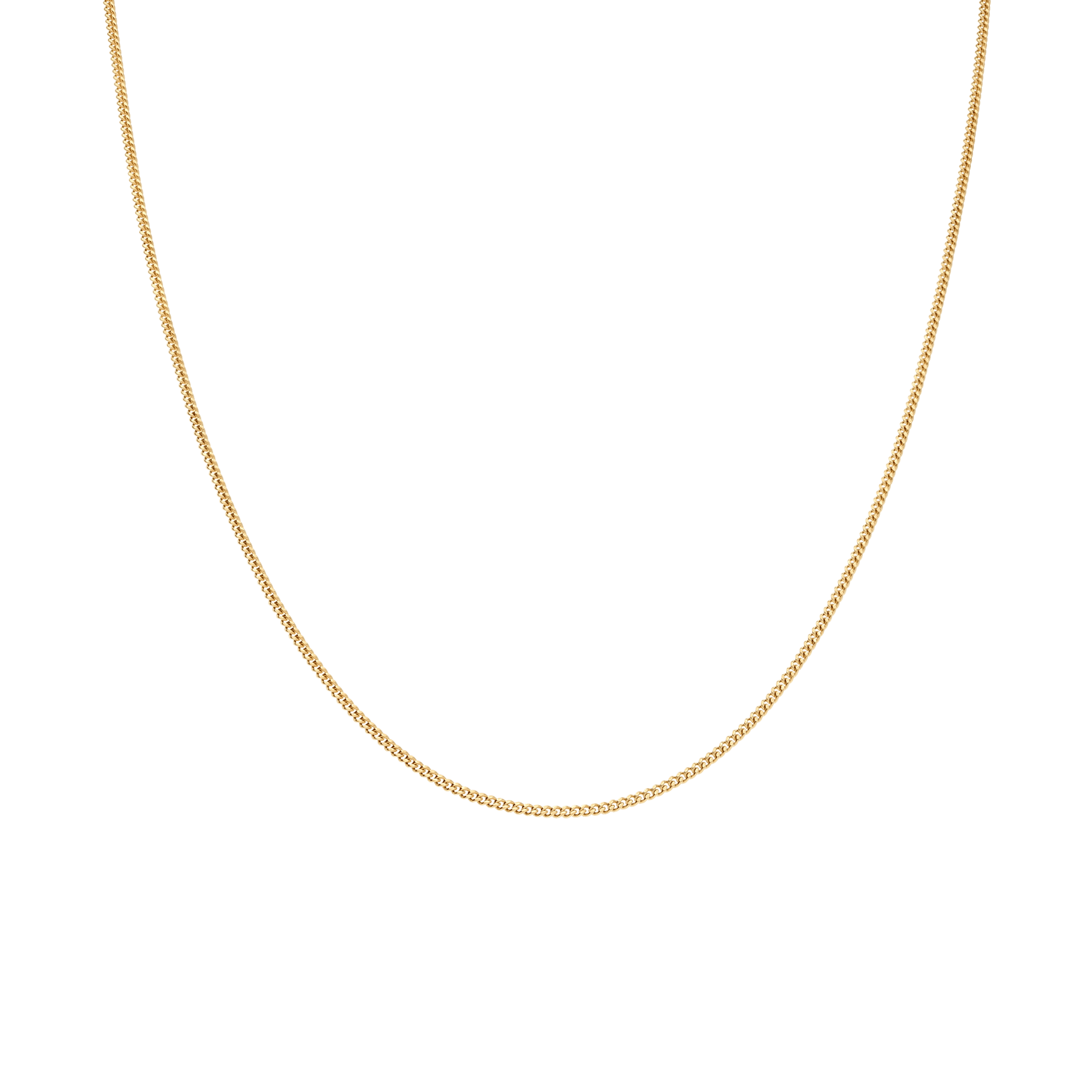 Curb chain 38cm 18K gold