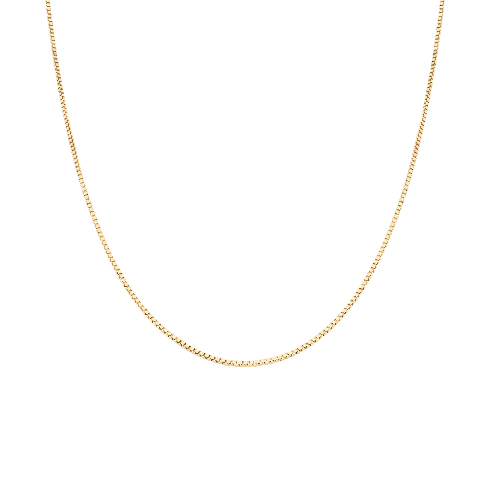 Box chain 42.5cm 18K gold