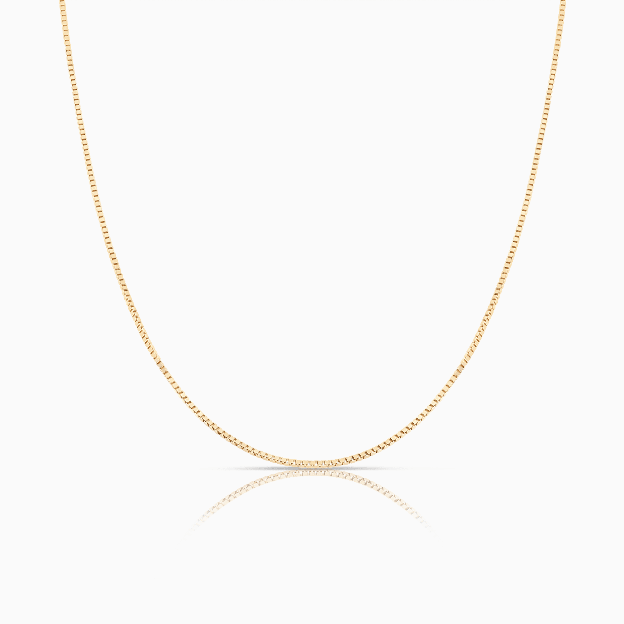 Box chain 42.5cm 18K gold