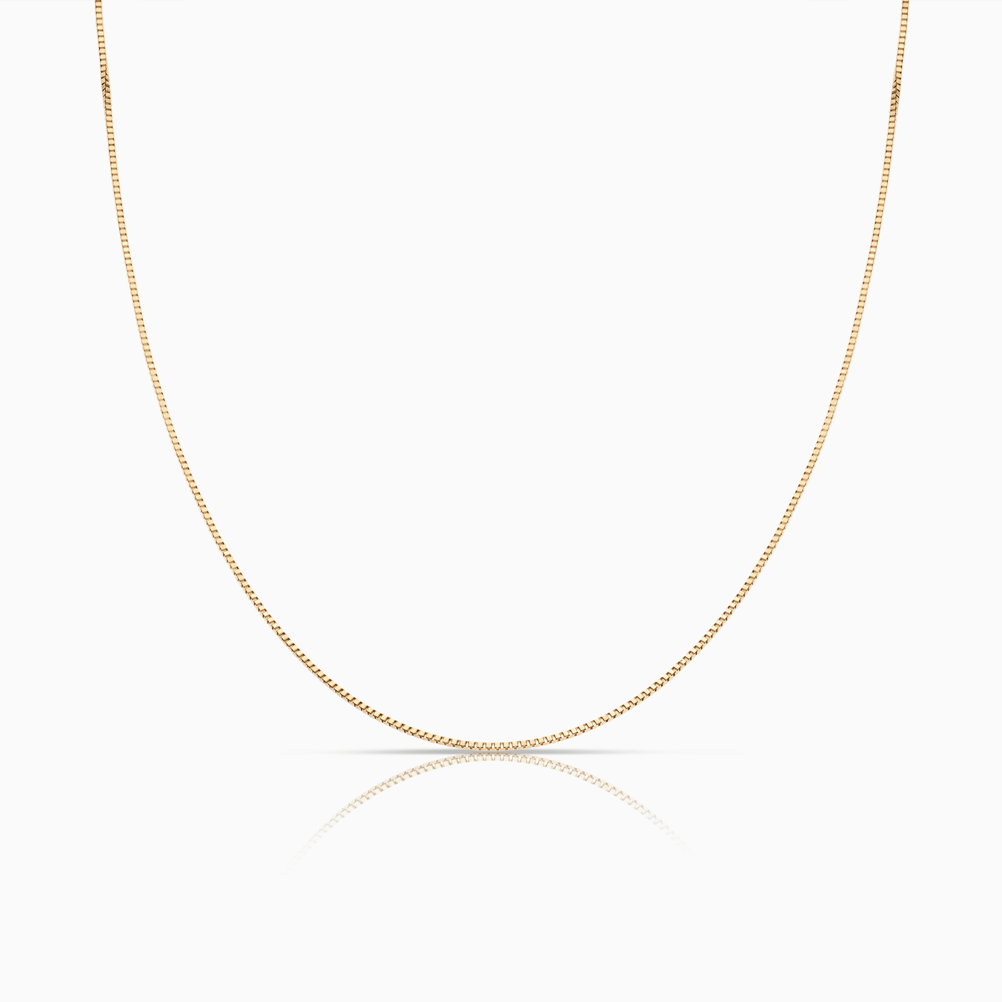 Box Chain 44cm 18K gold2