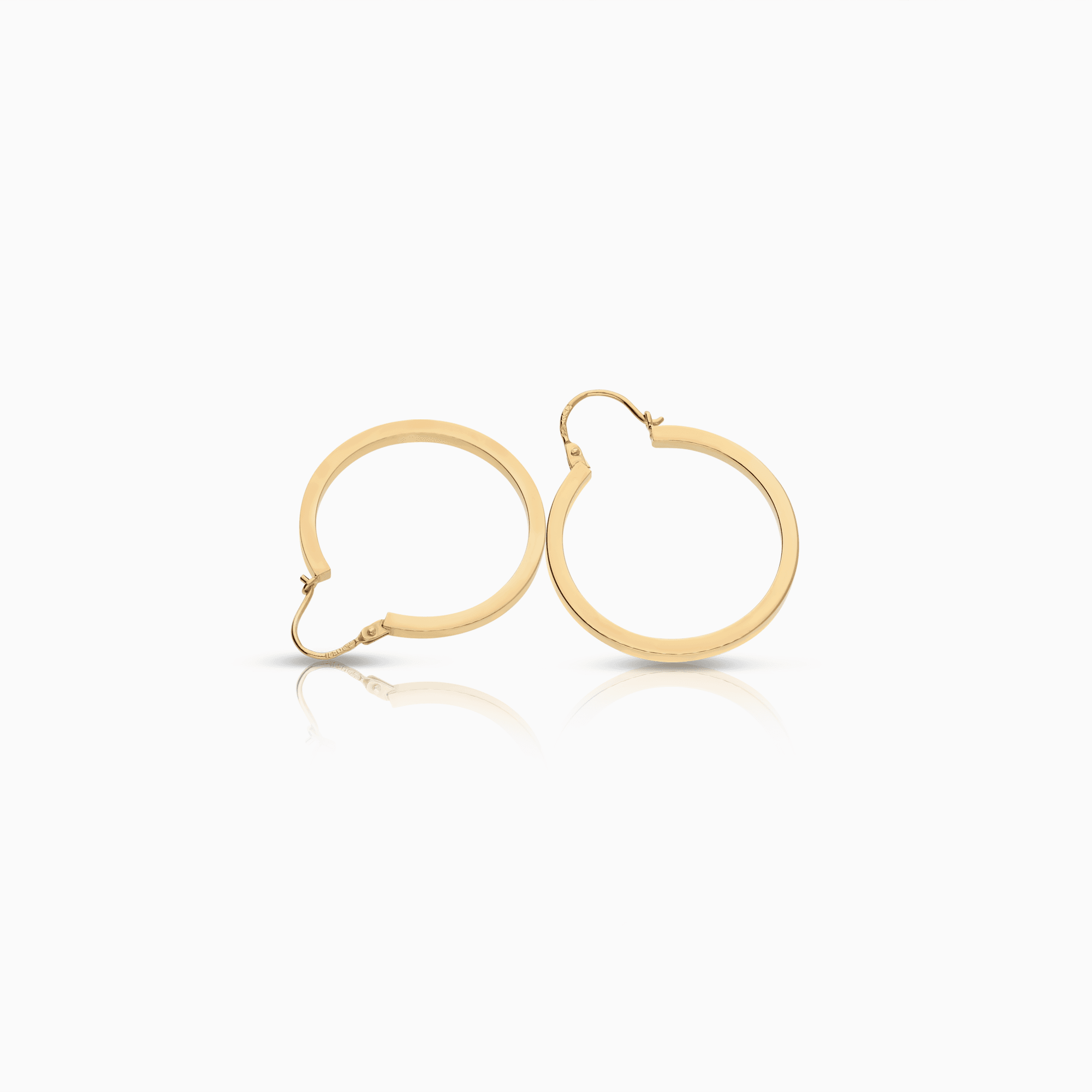Gold hoop earrings 2.01g 18K gold