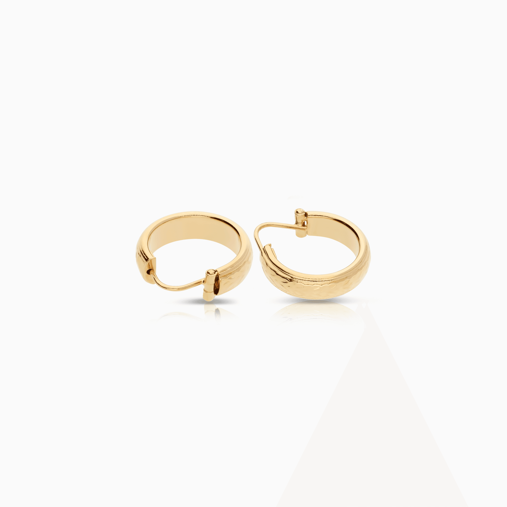 Gold hoop earrings 2.68g 18K gold